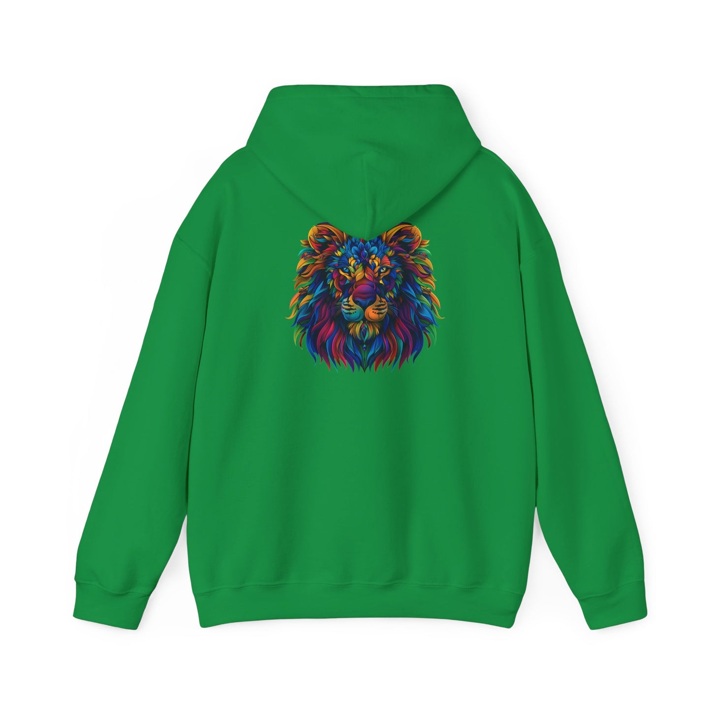 Lion Head Graphic Unisex Heavy Blend™ Hooded Sweatshirt Cotton Funny Humorous Graphic Soft Premium Unisex Men Women Irish Green Hooded Sweatshirt Birthday Gift-7