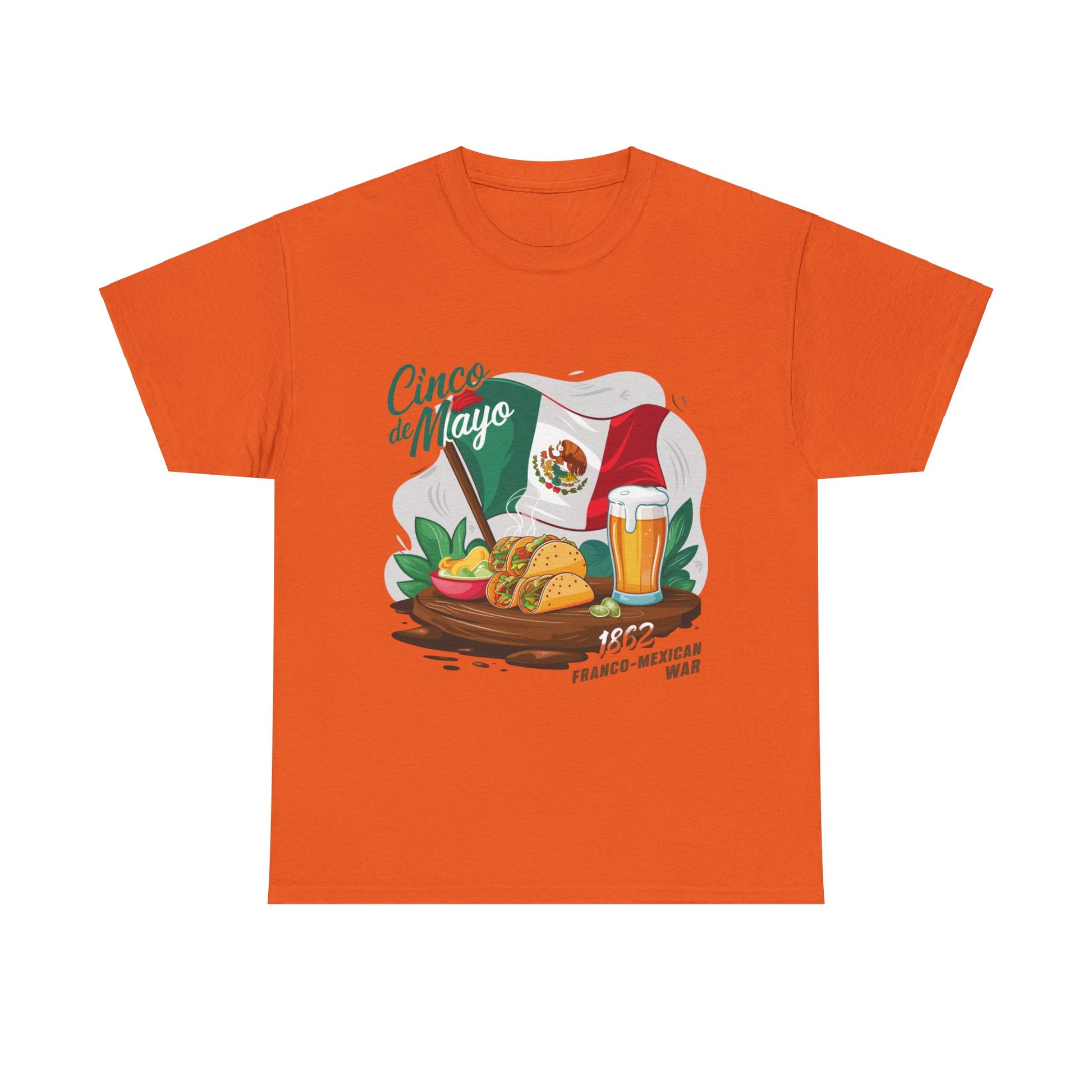 Cinco De Mayo Mexican Independence Day Graphic Unisex Heavy Cotton Tee Cotton Funny Humorous Graphic Soft Premium Unisex Men Women Orange T-shirt Birthday Gift-6