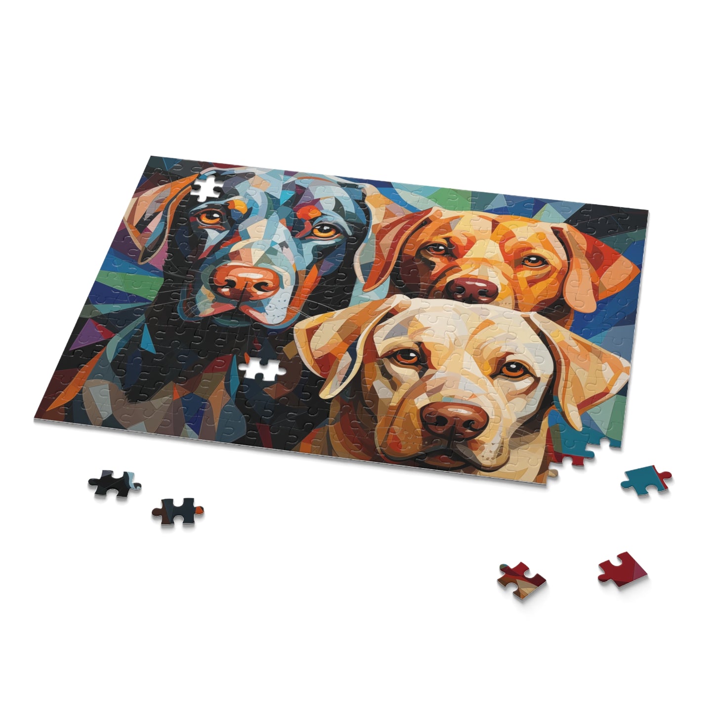 Vibrant Abstract Labrador Dog Retriever Jigsaw Puzzle for Boys, Girls, Kids Adult Birthday Business Jigsaw Puzzle Gift for Him Funny Humorous Indoor Outdoor Game Gift For Her Online-9