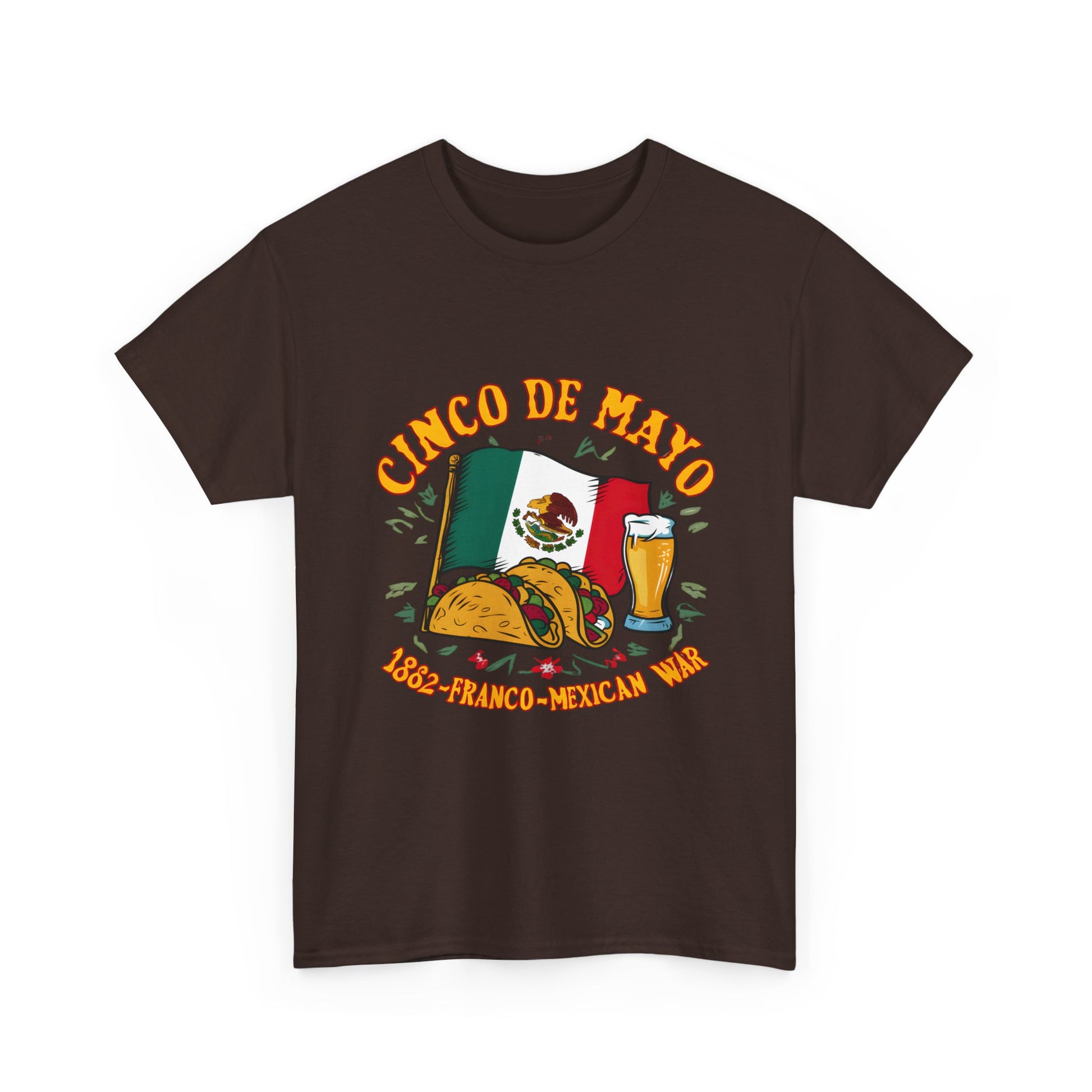 Cinco De Mayo Mexican Independence Day Graphic Unisex Heavy Cotton Tee Cotton Funny Humorous Graphic Soft Premium Unisex Men Women Dark Chocolate T-shirt Birthday Gift-21