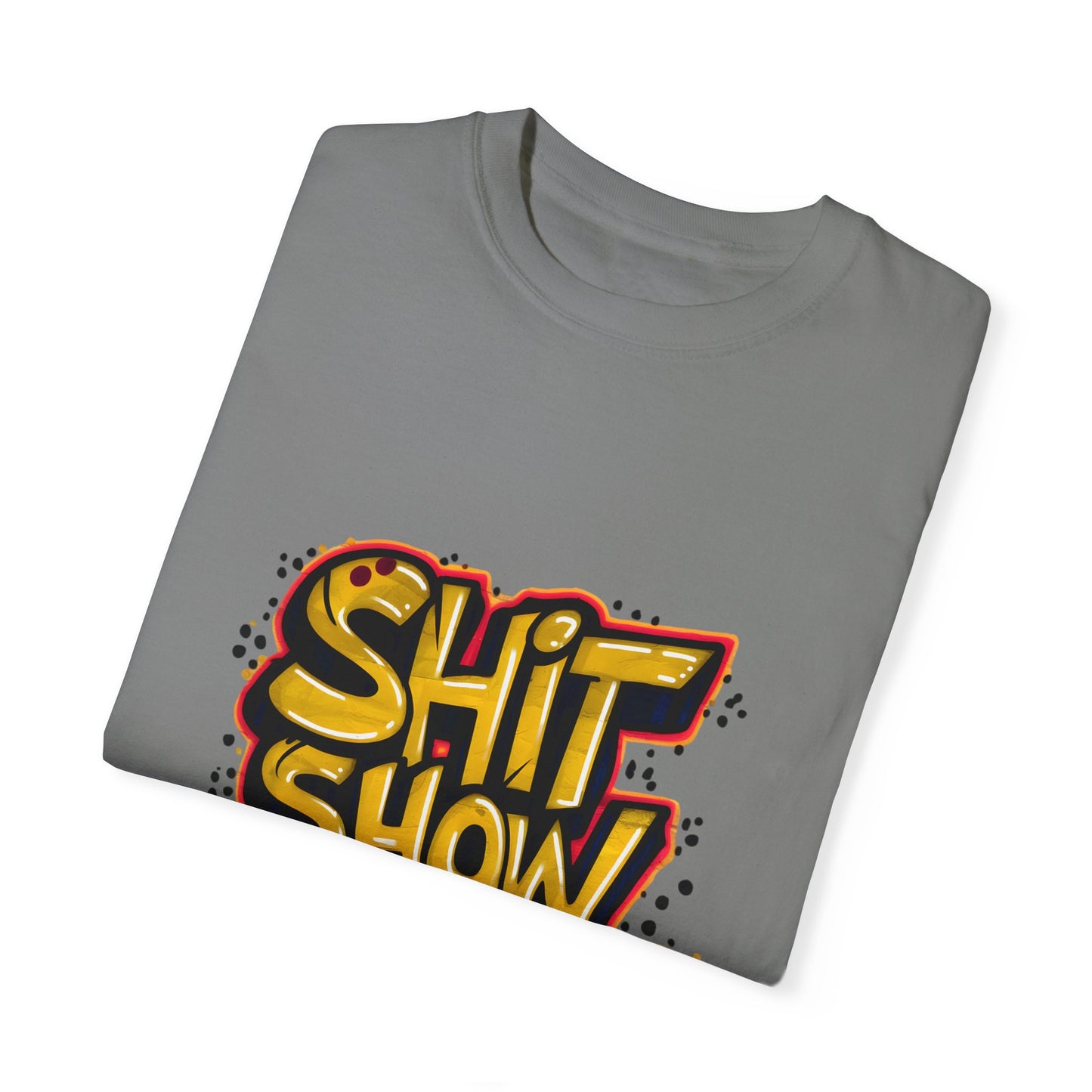 Shit Show Supervisor Urban Sarcastic Graphic Unisex Garment Dyed T-shirt Cotton Funny Humorous Graphic Soft Premium Unisex Men Women Grey T-shirt Birthday Gift-41