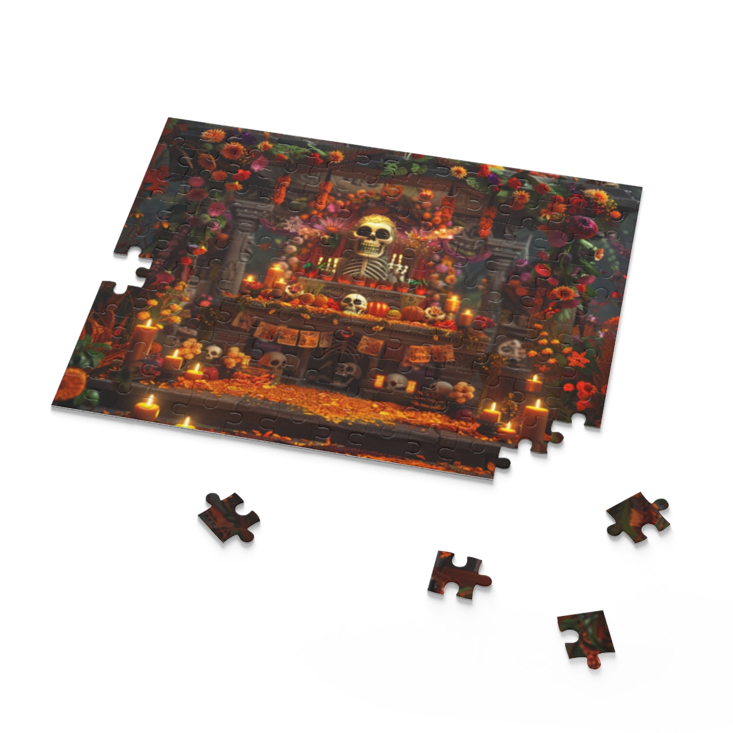 Mexican Art Day of the Dead Día de Muertos Jigsaw Puzzle Adult Birthday Business Jigsaw Puzzle Gift for Him Funny Humorous Indoor Outdoor Game Gift For Her Online-7