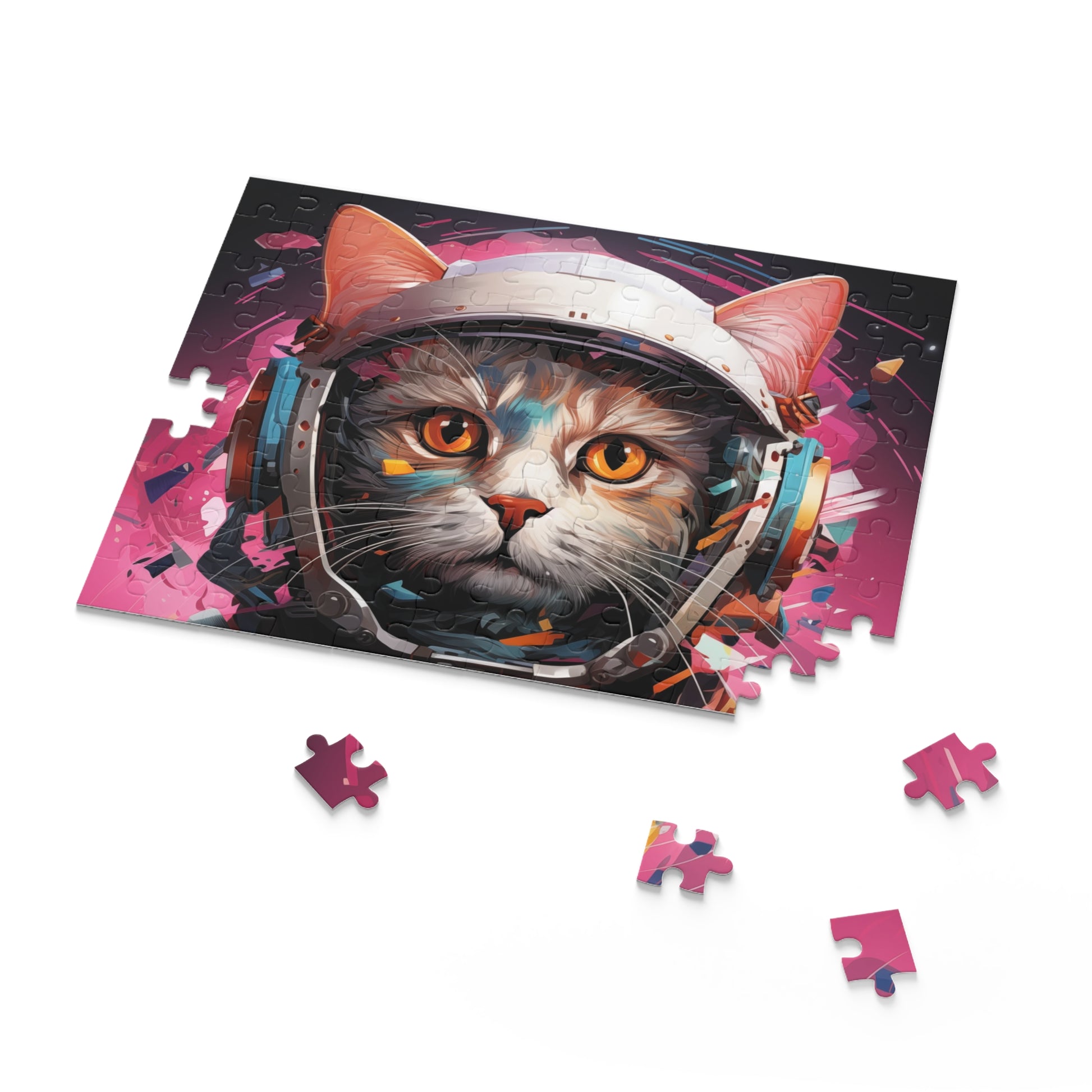 Jigsaw Puzzle Astronaut Cat Adult Birthday Business Jigsaw Puzzle Gift for Him Funny Humorous Indoor Outdoor Game Gift For Her Online-7