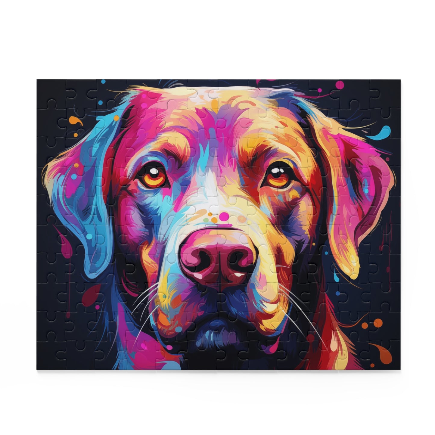 Vibrant Abstract Labrador Dog Jigsaw Puzzle for Girls, Boys, Kids Adult Birthday Business Jigsaw Puzzle Gift for Him Funny Humorous Indoor Outdoor Game Gift For Her Online-2