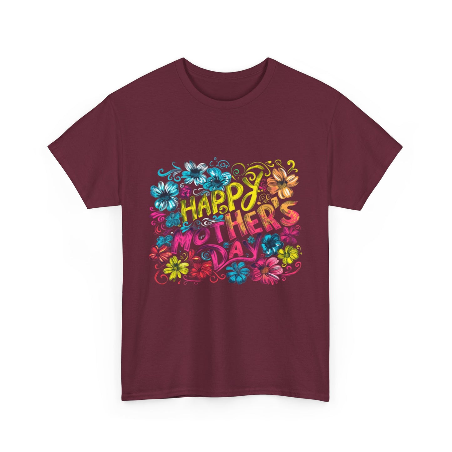 Happy Mother's Day African American Mom Graphic Unisex Heavy Cotton Tee Cotton Funny Humorous Graphic Soft Premium Unisex Men Women Maroon T-shirt Birthday Gift-27