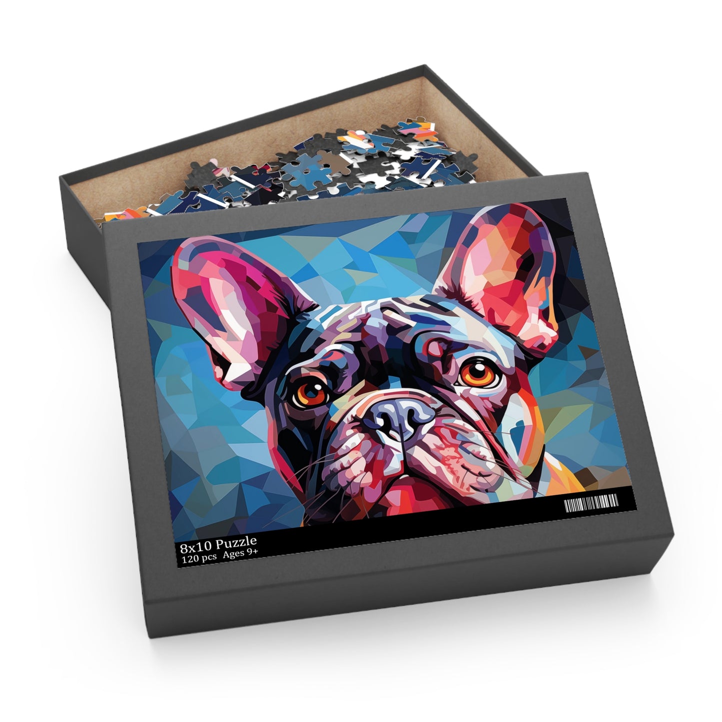 Watercolor Abstract Frenchie Dog Puzzle Oil Paint for Boys, Girls, Kids Adult Birthday Business Jigsaw Puzzle Gift for Him Funny Humorous Indoor Outdoor Game Gift For Her Online-6