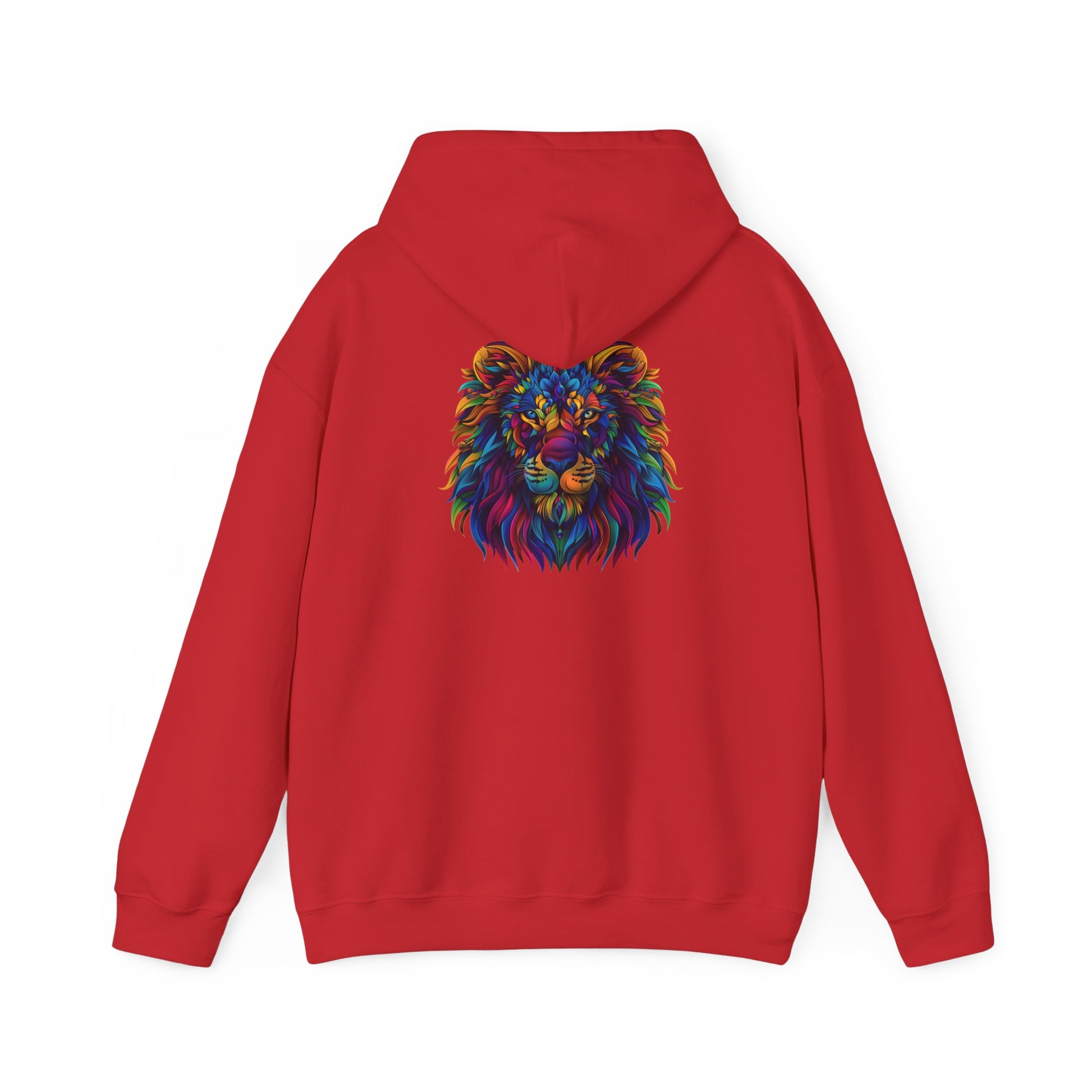 Lion Head Graphic Unisex Heavy Blend™ Hooded Sweatshirt Cotton Funny Humorous Graphic Soft Premium Unisex Men Women Red Hooded Sweatshirt Birthday Gift-8