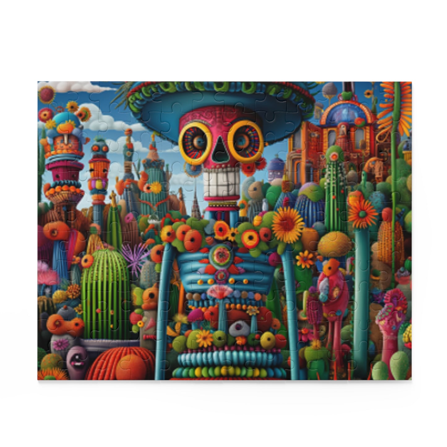 Mexican Art Day of the Dead Día de Muertos Jigsaw Puzzle Adult Birthday Business Jigsaw Puzzle Gift for Him Funny Humorous Indoor Outdoor Game Gift For Her Online-2