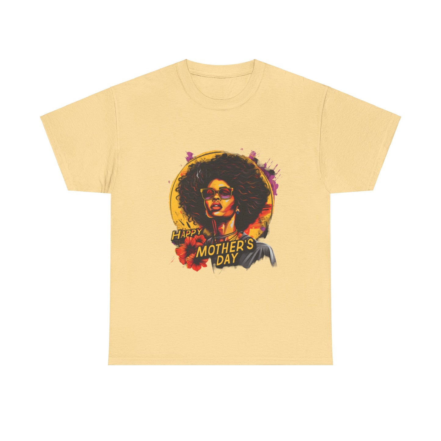 Happy Mother's Day African American Mom Graphic Unisex Heavy Cotton Tee Cotton Funny Humorous Graphic Soft Premium Unisex Men Women Yellow Haze T-shirt Birthday Gift-11