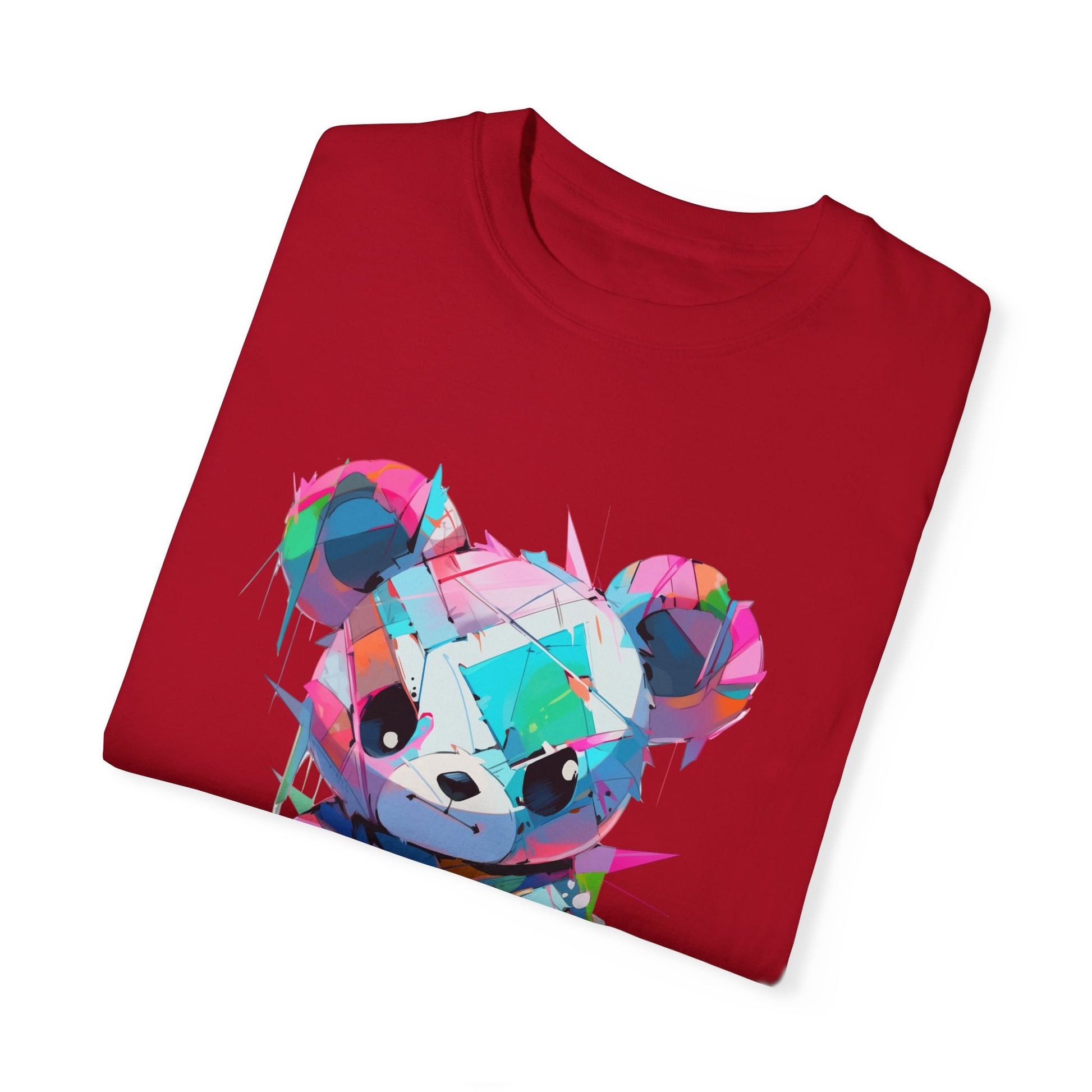 Hip Hop Teddy Bear Graphic Unisex Garment-dyed T-shirt Cotton Funny Humorous Graphic Soft Premium Unisex Men Women Red T-shirt Birthday Gift-20