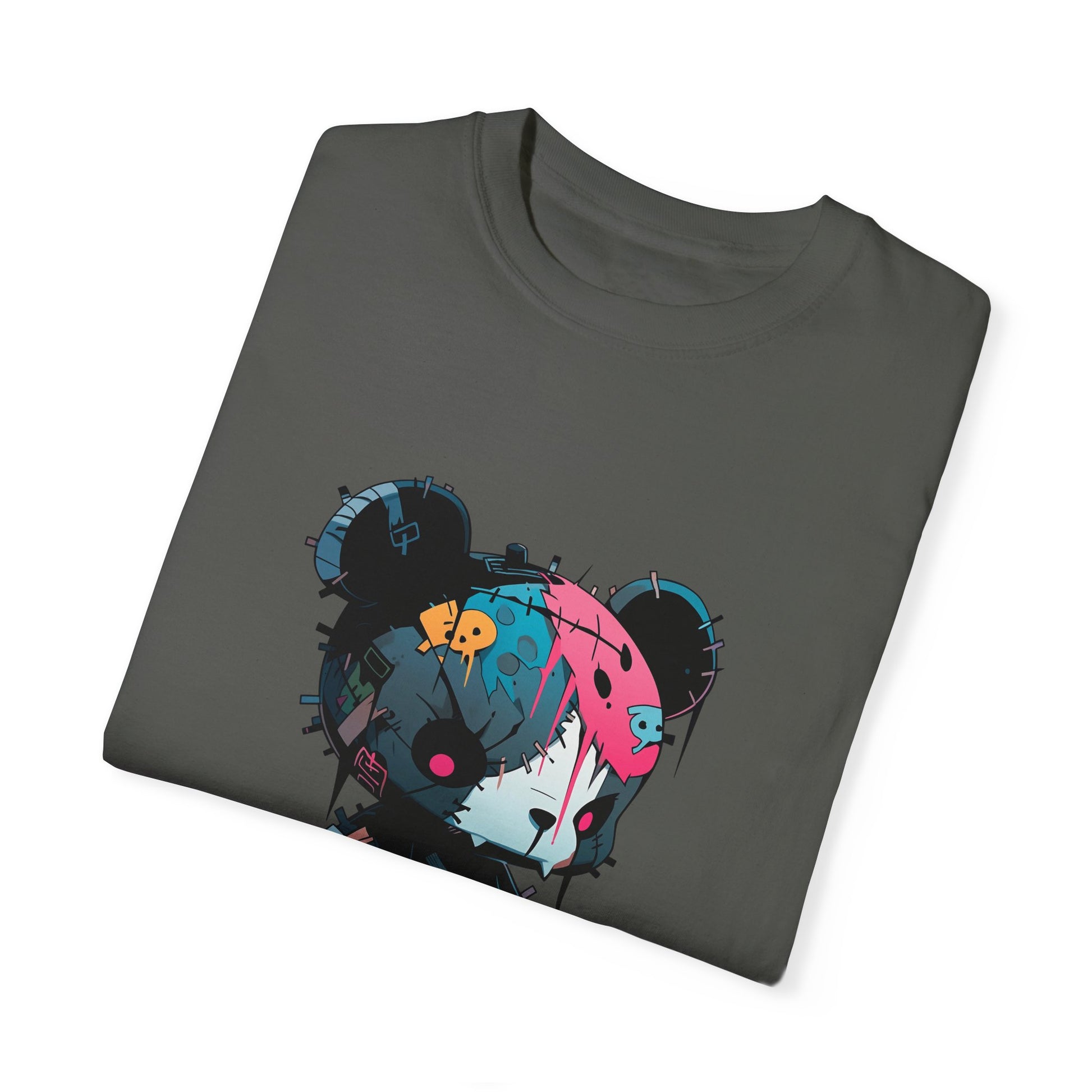 Hip Hop Teddy Bear Graphic Unisex Garment-dyed T-shirt Cotton Funny Humorous Graphic Soft Premium Unisex Men Women Pepper T-shirt Birthday Gift-50