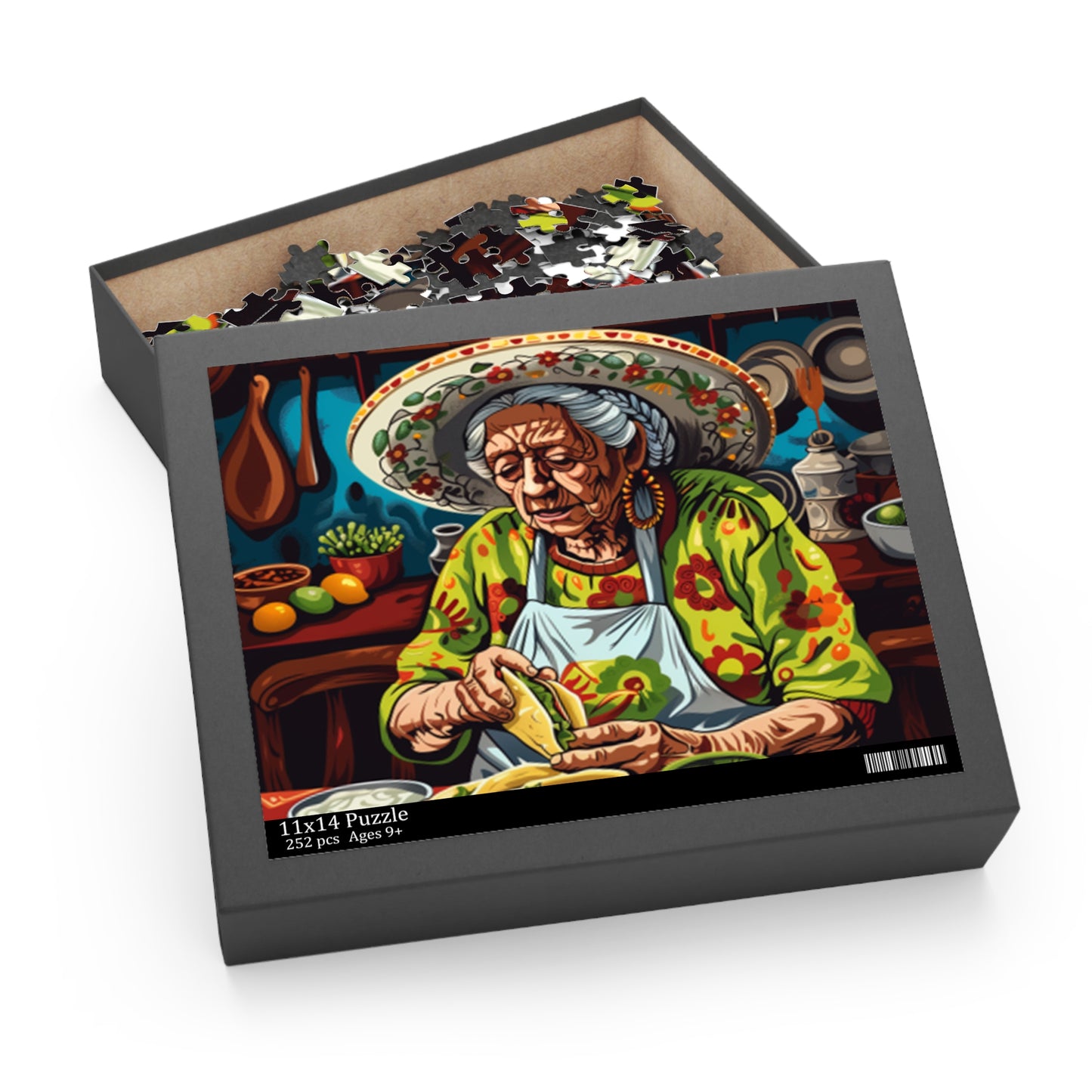 Mexican Women Art Retro Jigsaw Puzzle Adult Birthday Business Jigsaw Puzzle Gift for Him Funny Humorous Indoor Outdoor Game Gift For Her Online-8