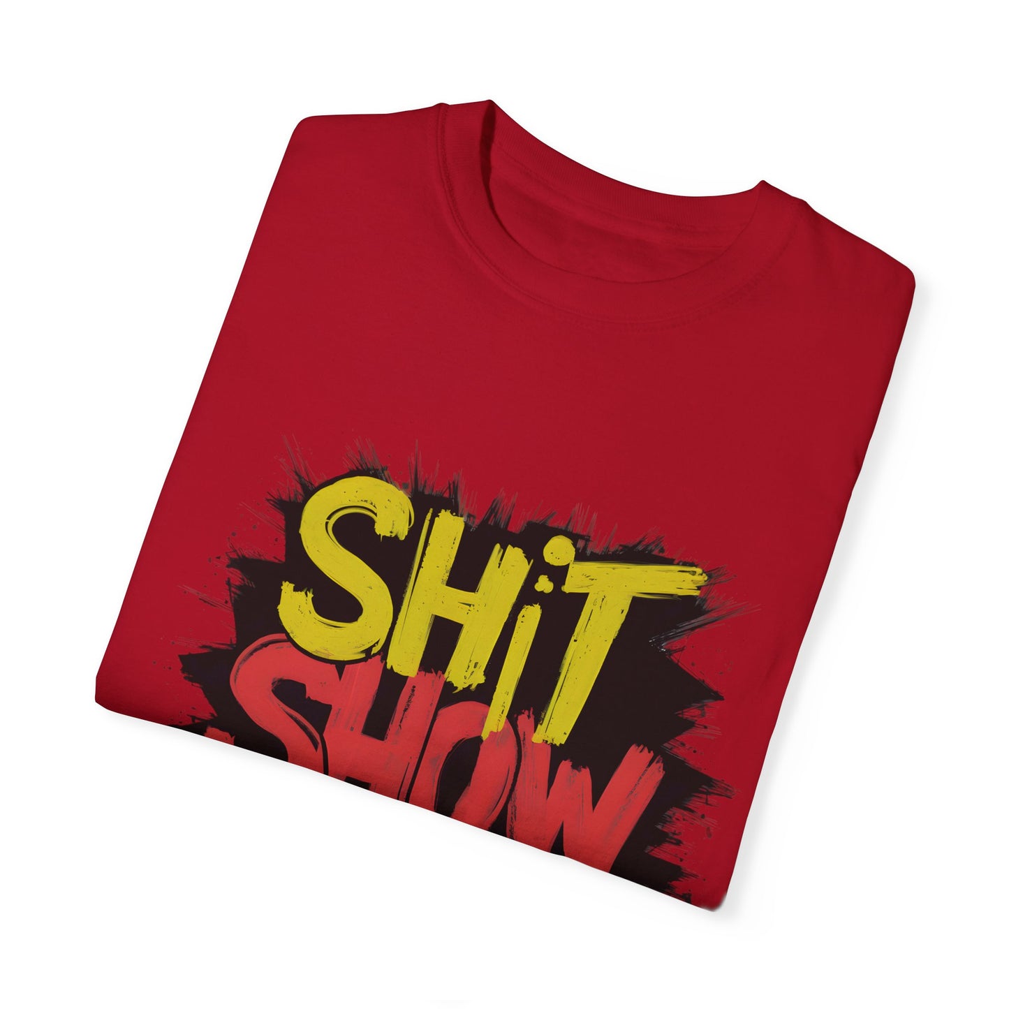 Shit Show Supervisor Urban Sarcastic Graphic Unisex Garment Dyed T-shirt Cotton Funny Humorous Graphic Soft Premium Unisex Men Women Red T-shirt Birthday Gift-20