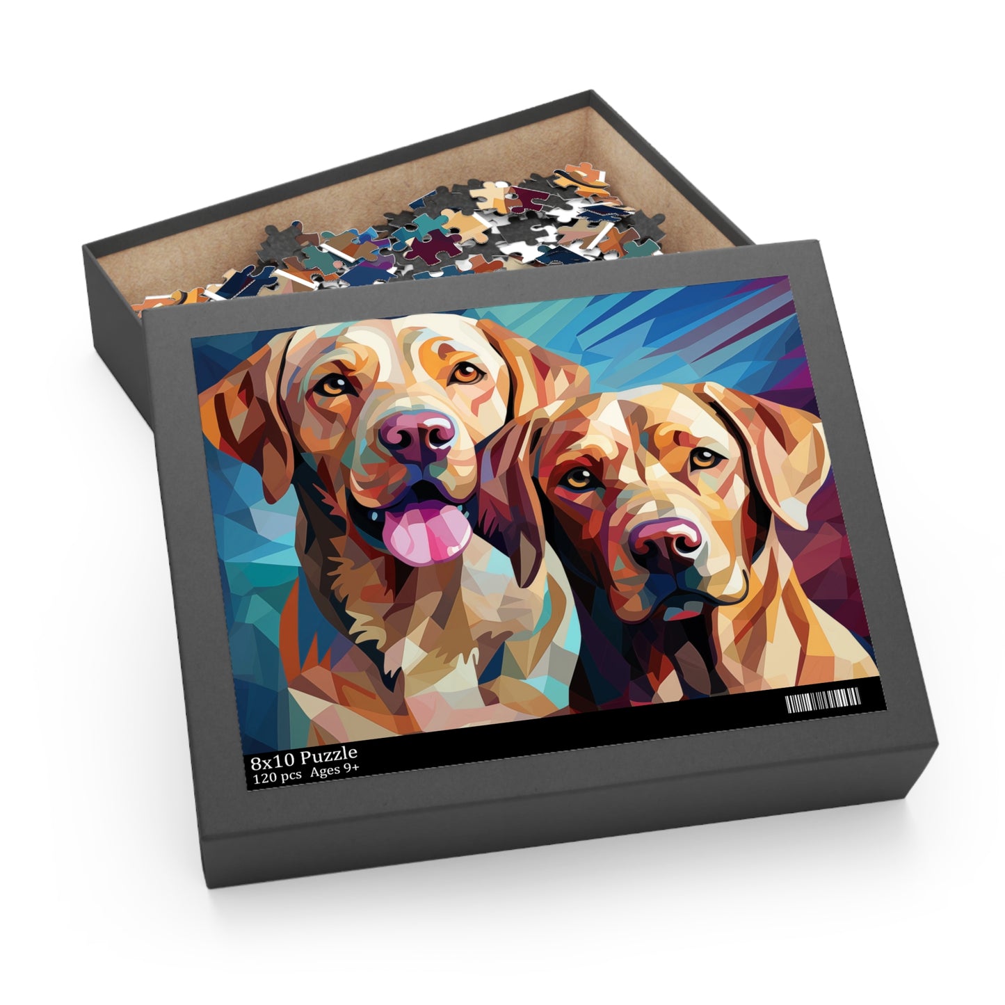 Labrador Dog Watercolor Vibrant Jigsaw Puzzle for Boys, Girls, Kids Adult Birthday Business Jigsaw Puzzle Gift for Him Funny Humorous Indoor Outdoor Game Gift For Her Online-6