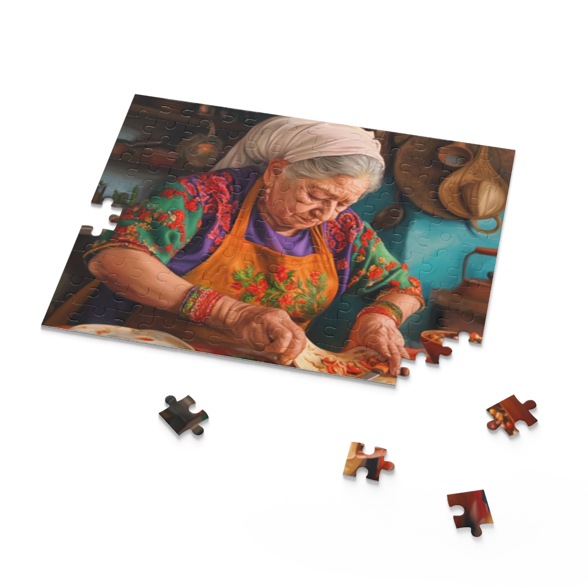 Mexican Art Vintage Old Women Jigsaw Puzzle Adult Birthday Business Jigsaw Puzzle Gift for Him Funny Humorous Indoor Outdoor Game Gift For Her Online-7