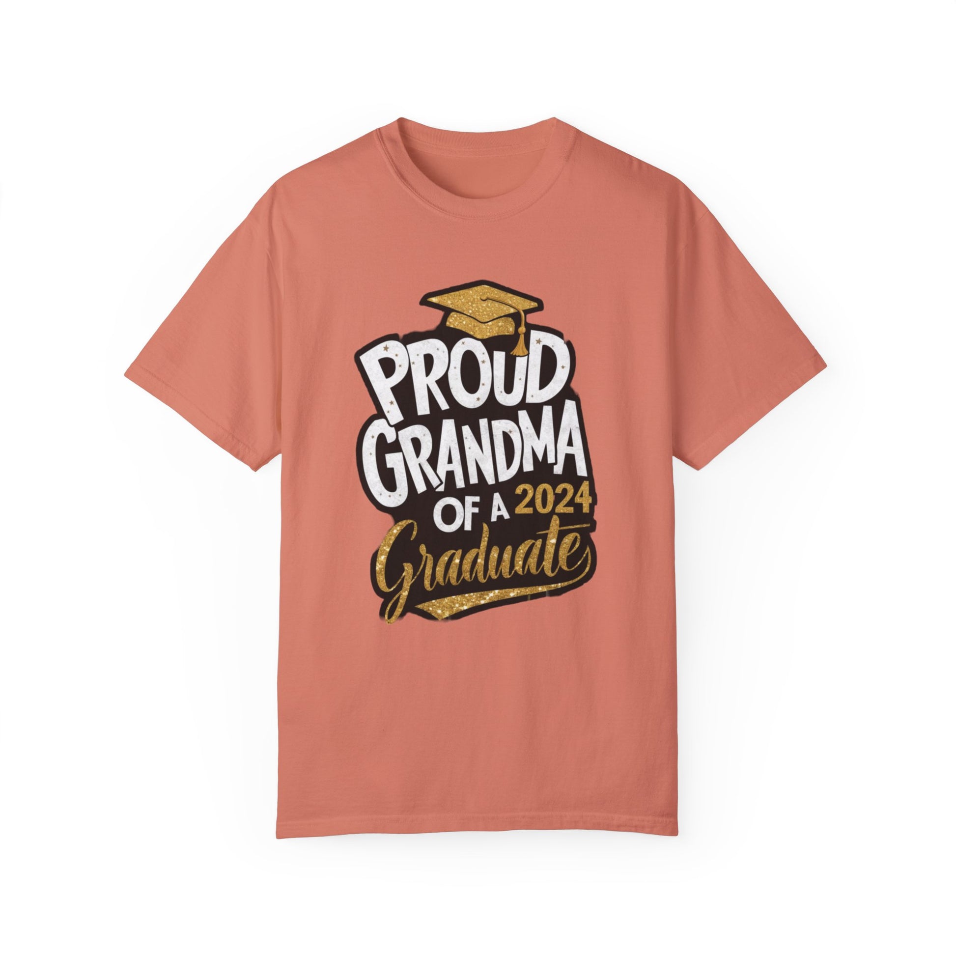 Proud of Grandma 2024 Graduate Unisex Garment-dyed T-shirt Cotton Funny Humorous Graphic Soft Premium Unisex Men Women Terracotta T-shirt Birthday Gift-14