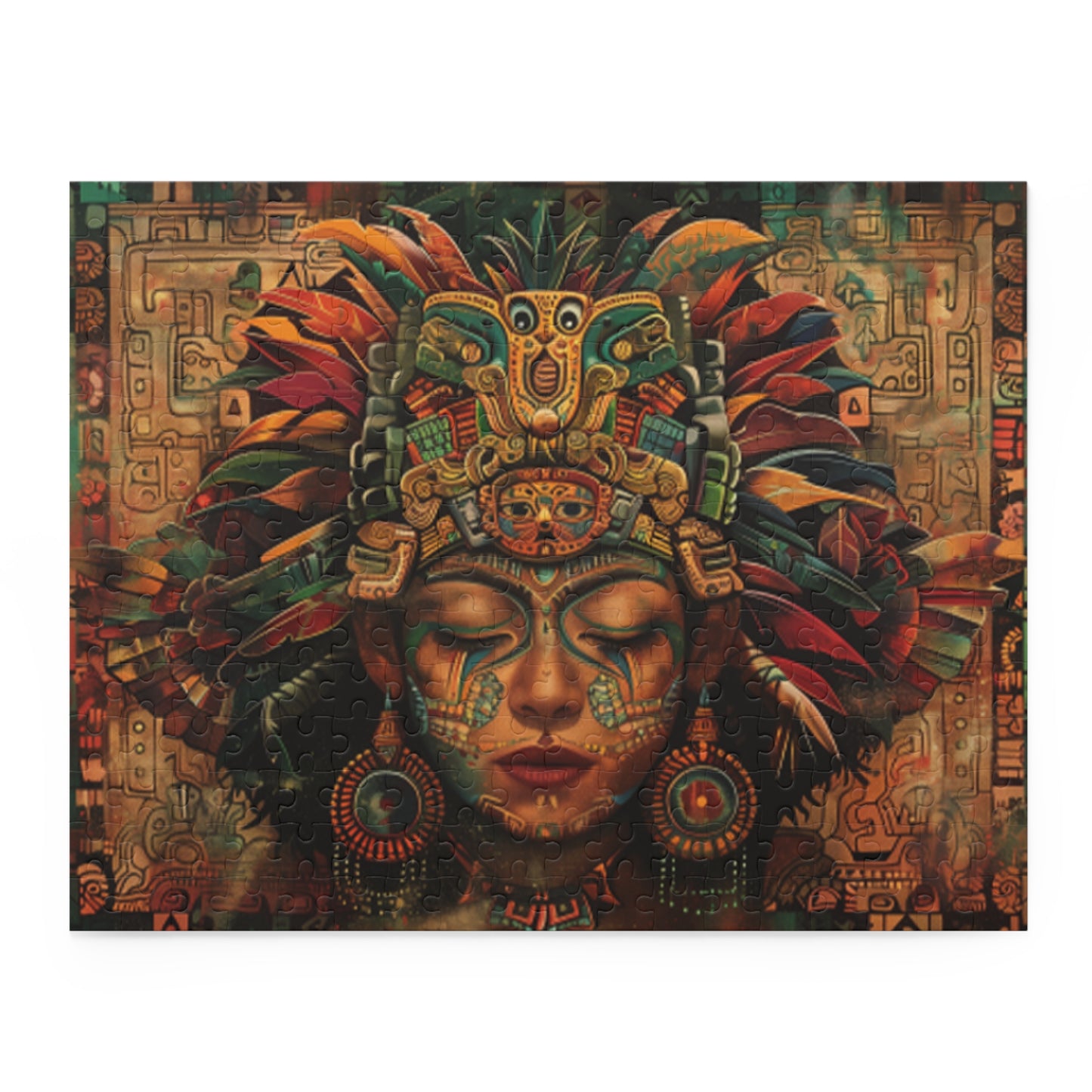 Mexican Art Women Retro Jigsaw Puzzle Adult Birthday Business Jigsaw Puzzle Gift for Him Funny Humorous Indoor Outdoor Game Gift For Her Online-3