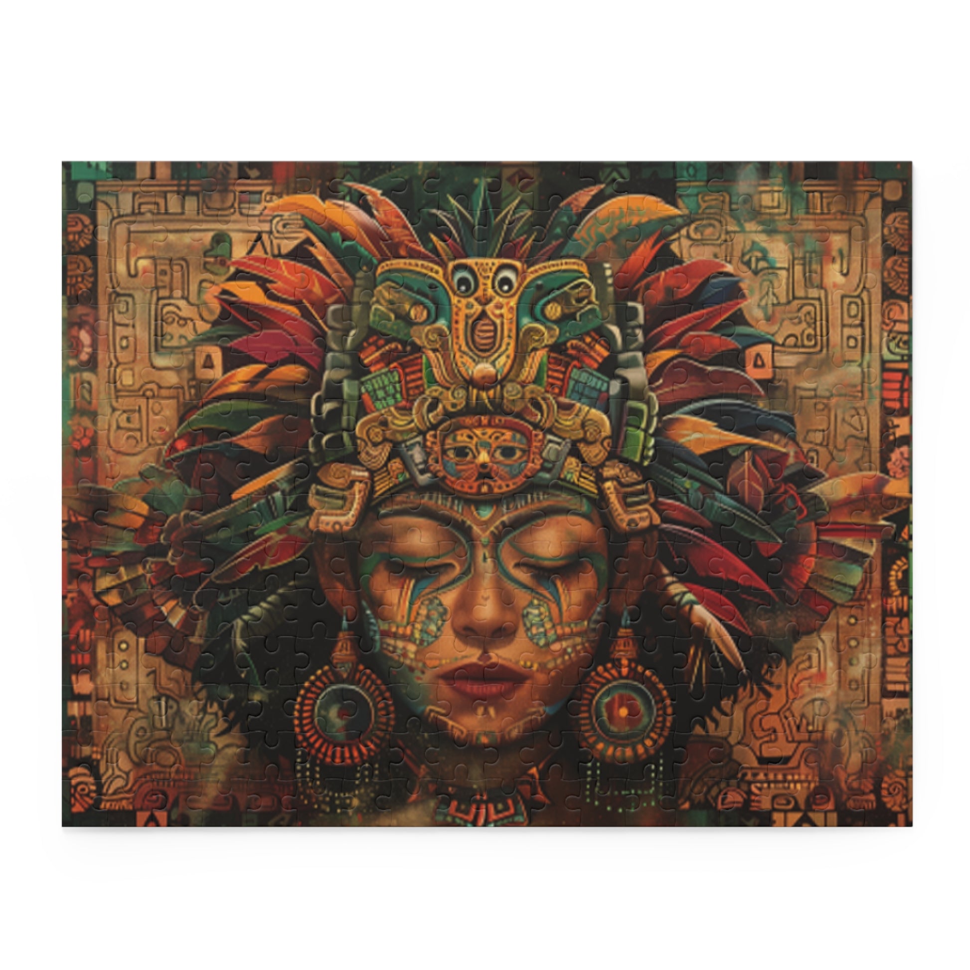 Mexican Art Women Retro Jigsaw Puzzle Adult Birthday Business Jigsaw Puzzle Gift for Him Funny Humorous Indoor Outdoor Game Gift For Her Online-3