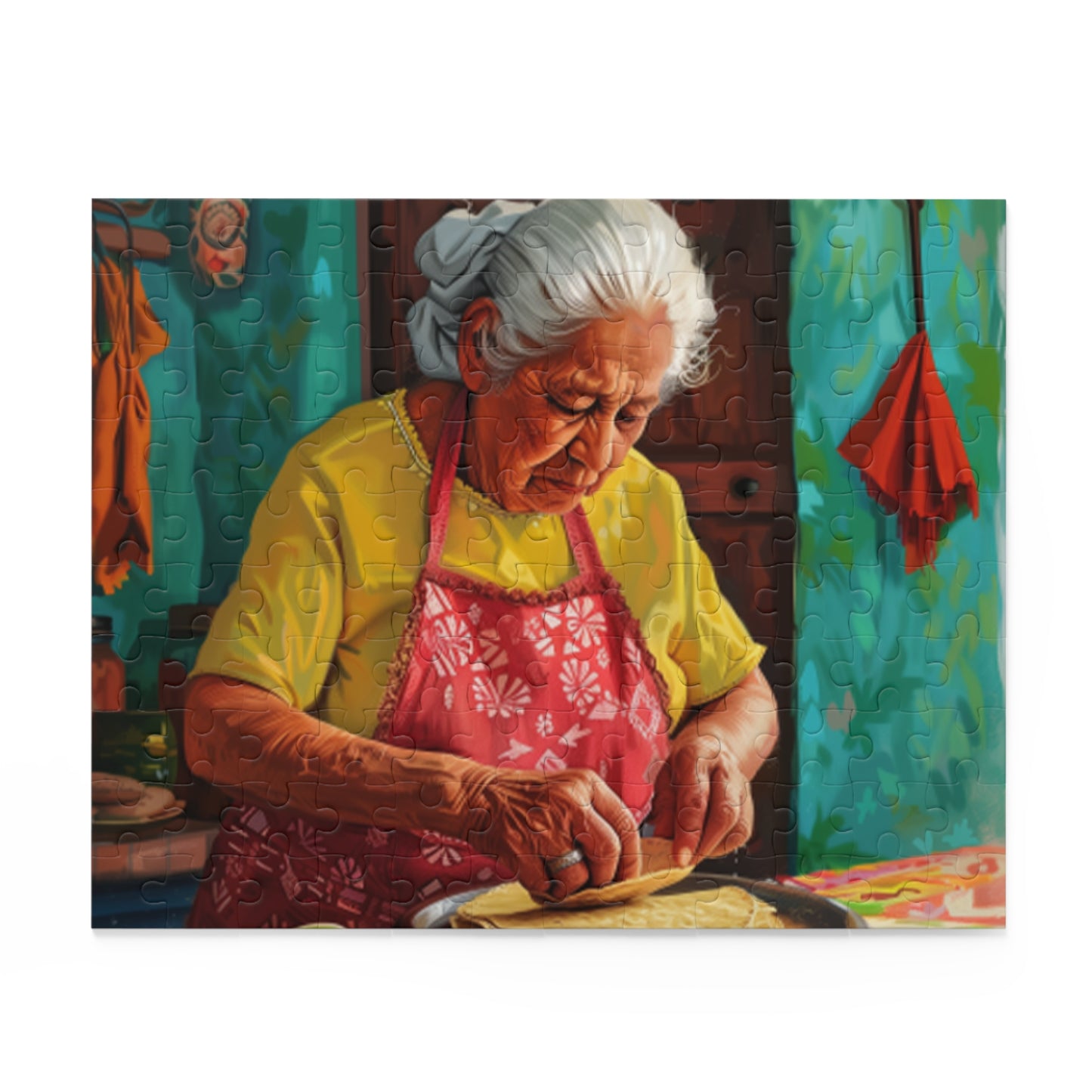 Mexican Art Retro Women Jigsaw Puzzle Adult Birthday Business Jigsaw Puzzle Gift for Him Funny Humorous Indoor Outdoor Game Gift For Her Online-2