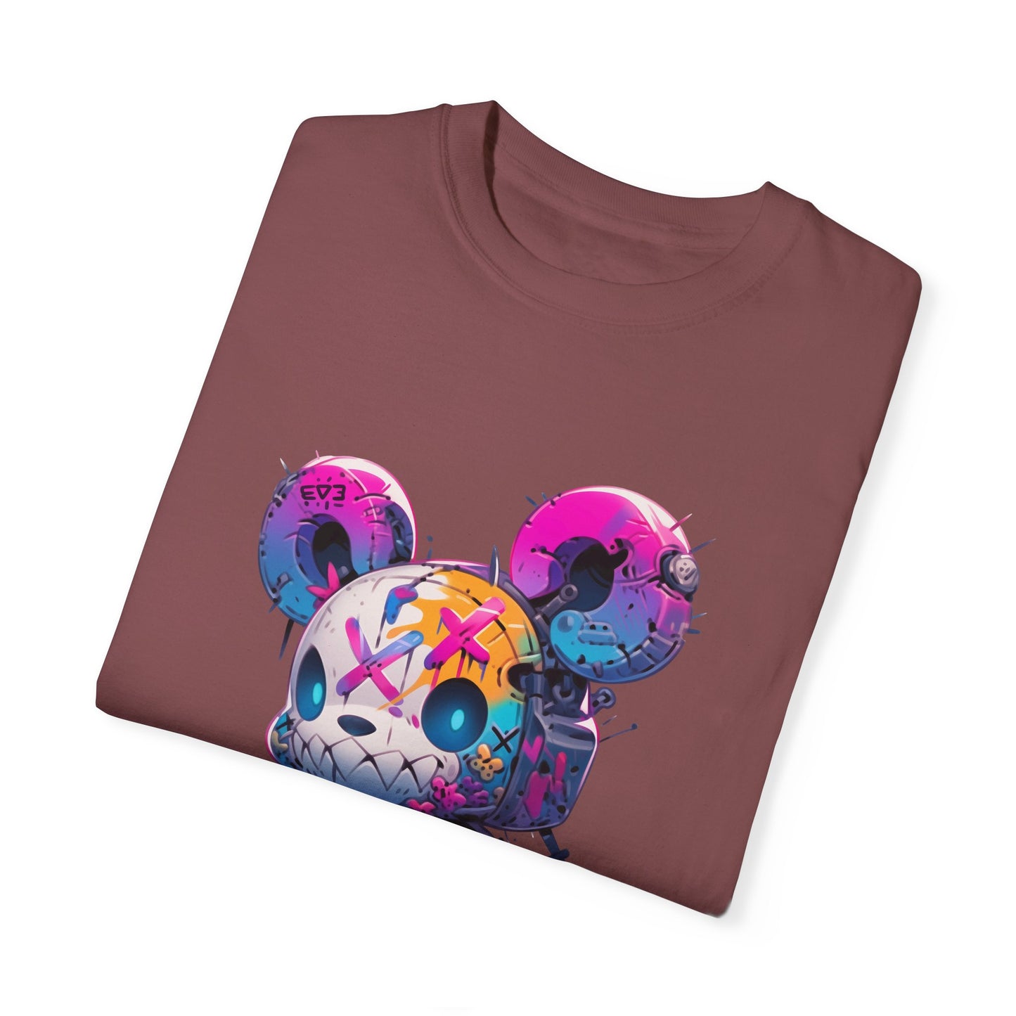 Hip Hop Teddy Bear Graphic Unisex Garment-dyed T-shirt Cotton Funny Humorous Graphic Soft Premium Unisex Men Women Brick T-shirt Birthday Gift-29