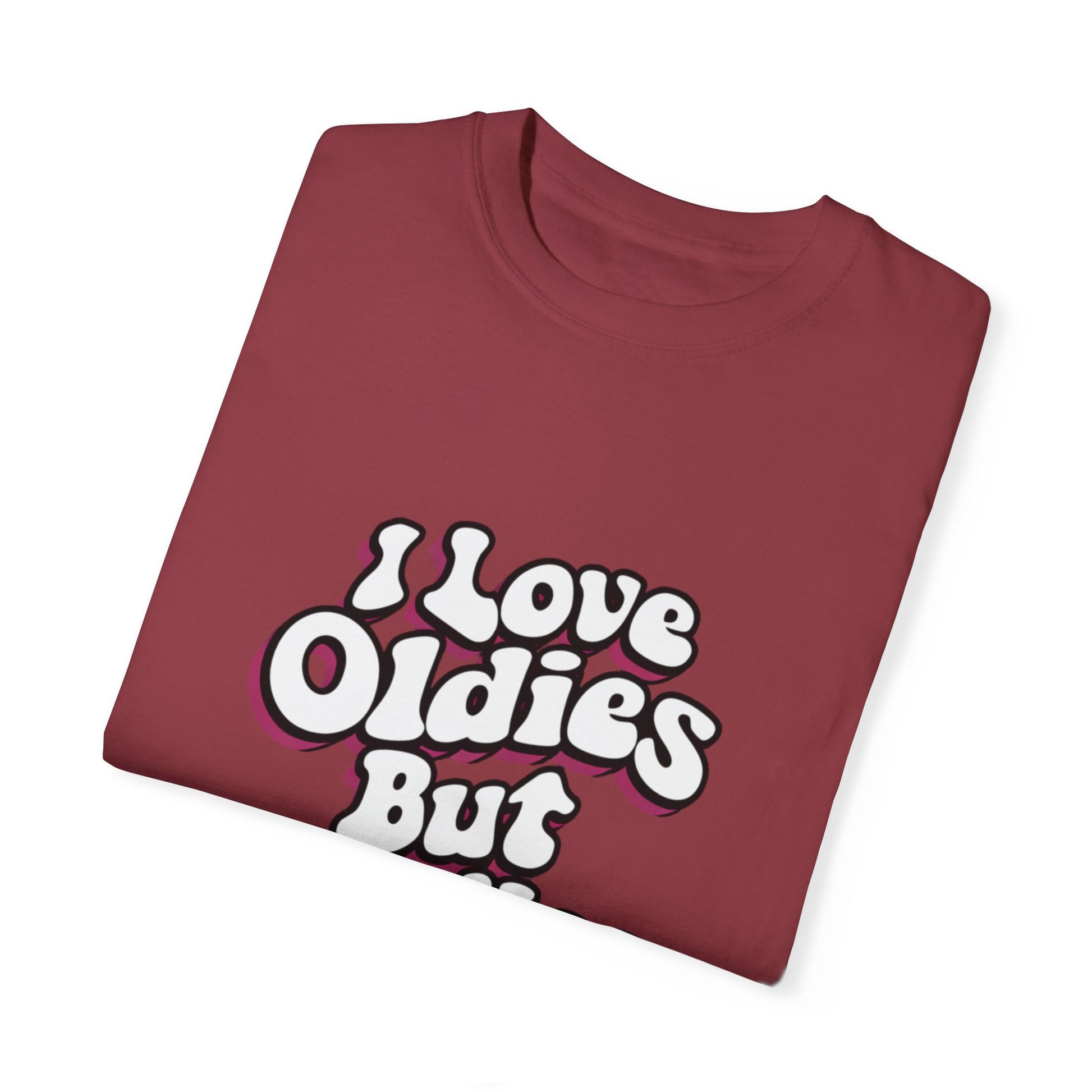 I Love Oldies but Goodies Music Urban Hip Hop Graphic Unisex Garment-dyed T-shirt Cotton Funny Humorous Graphic Soft Premium Unisex Men Women Chili T-shirt Birthday Gift-35