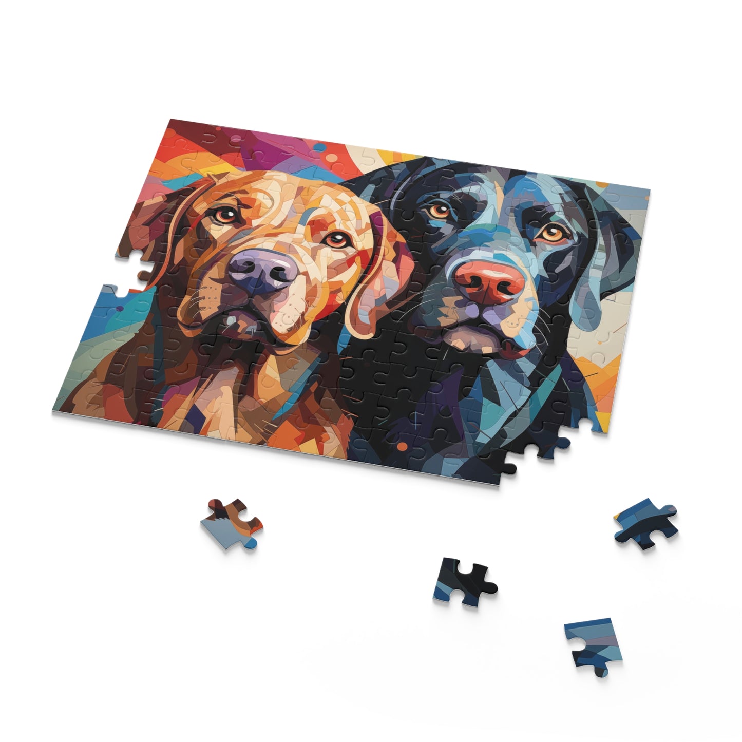 Labrador Dog Abstract Watercolor Jigsaw Puzzle for Boys, Girls, Kids Adult Birthday Business Jigsaw Puzzle Gift for Him Funny Humorous Indoor Outdoor Game Gift For Her Online-7