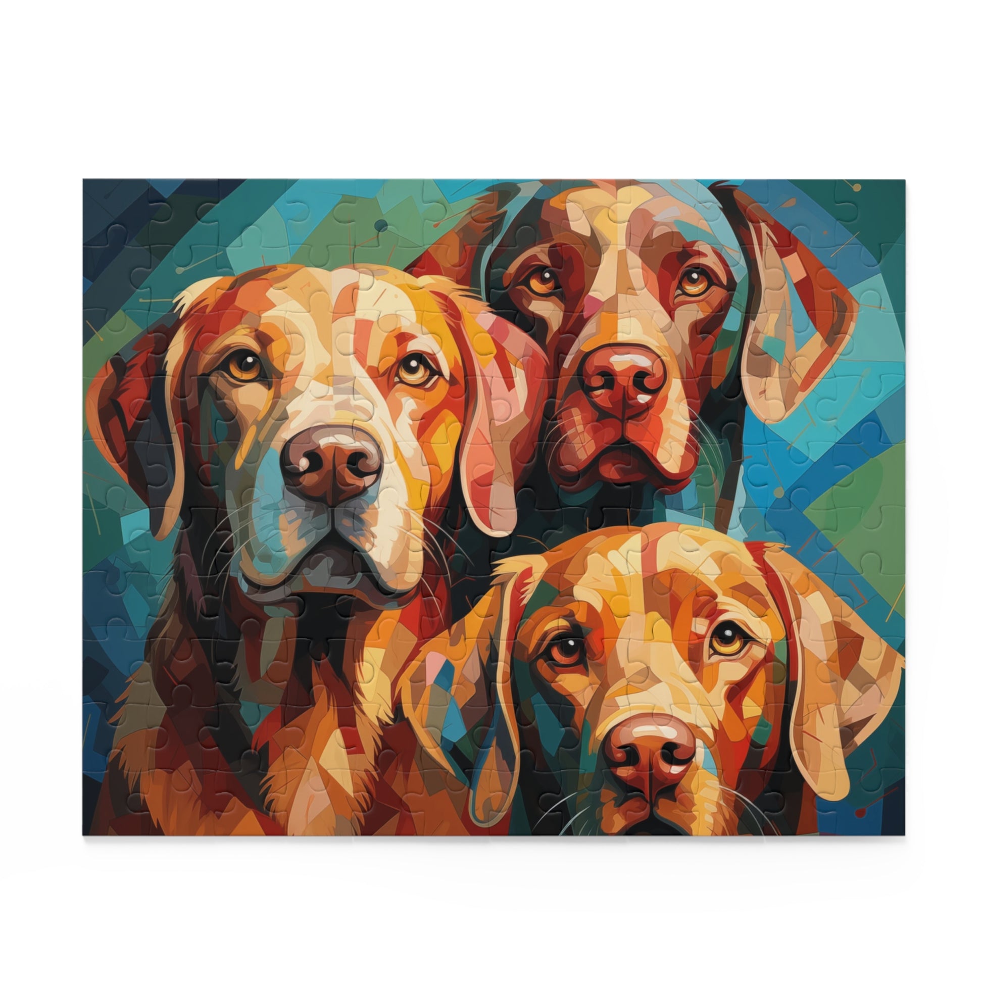 Abstract Watercolor Vibrant Labrador Dog Retriever Jigsaw Puzzle for Boys, Girls Adult Birthday Business Jigsaw Puzzle Gift for Him Funny Humorous Indoor Outdoor Game Gift For Her Online-2