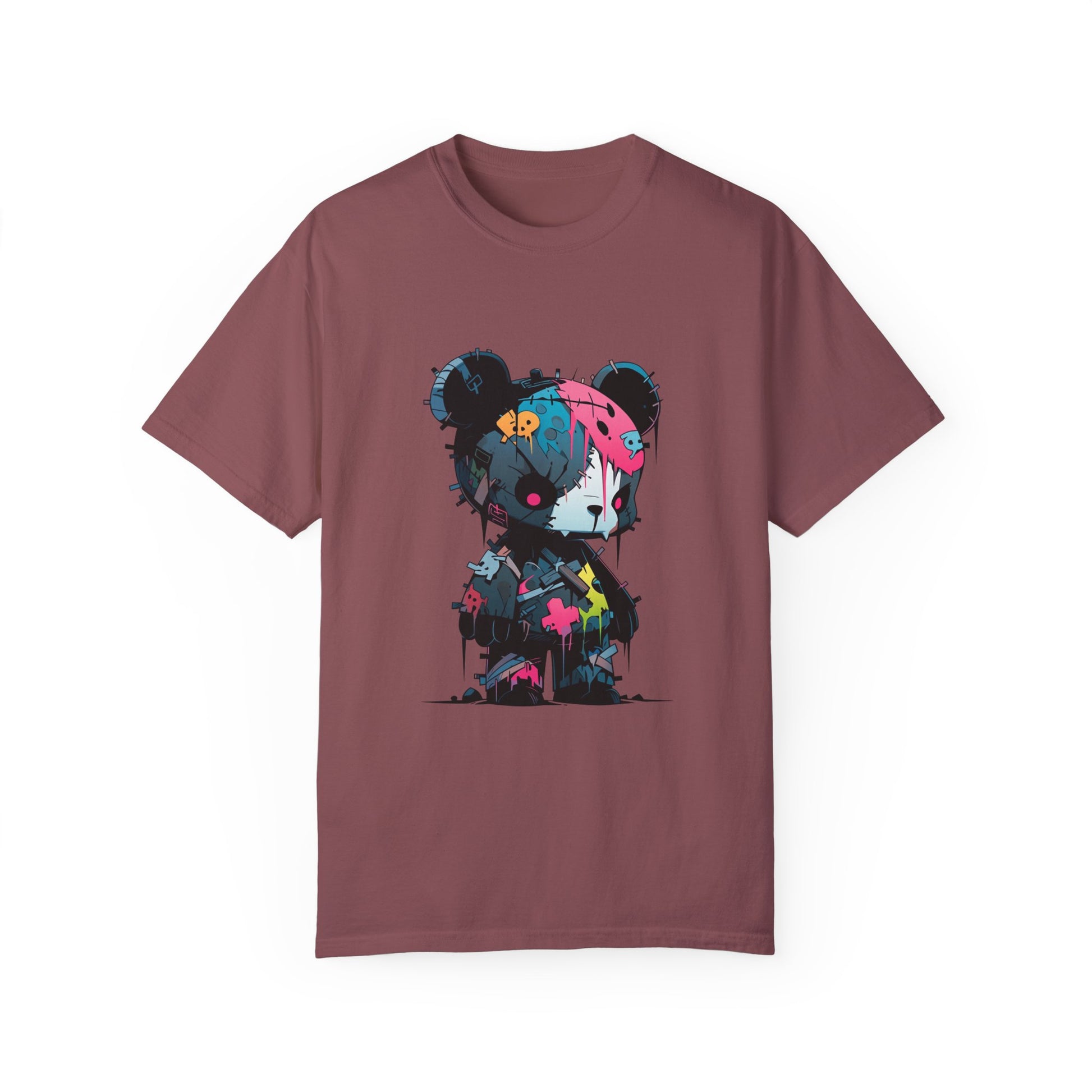 Hip Hop Teddy Bear Graphic Unisex Garment-dyed T-shirt Cotton Funny Humorous Graphic Soft Premium Unisex Men Women Brick T-shirt Birthday Gift-5