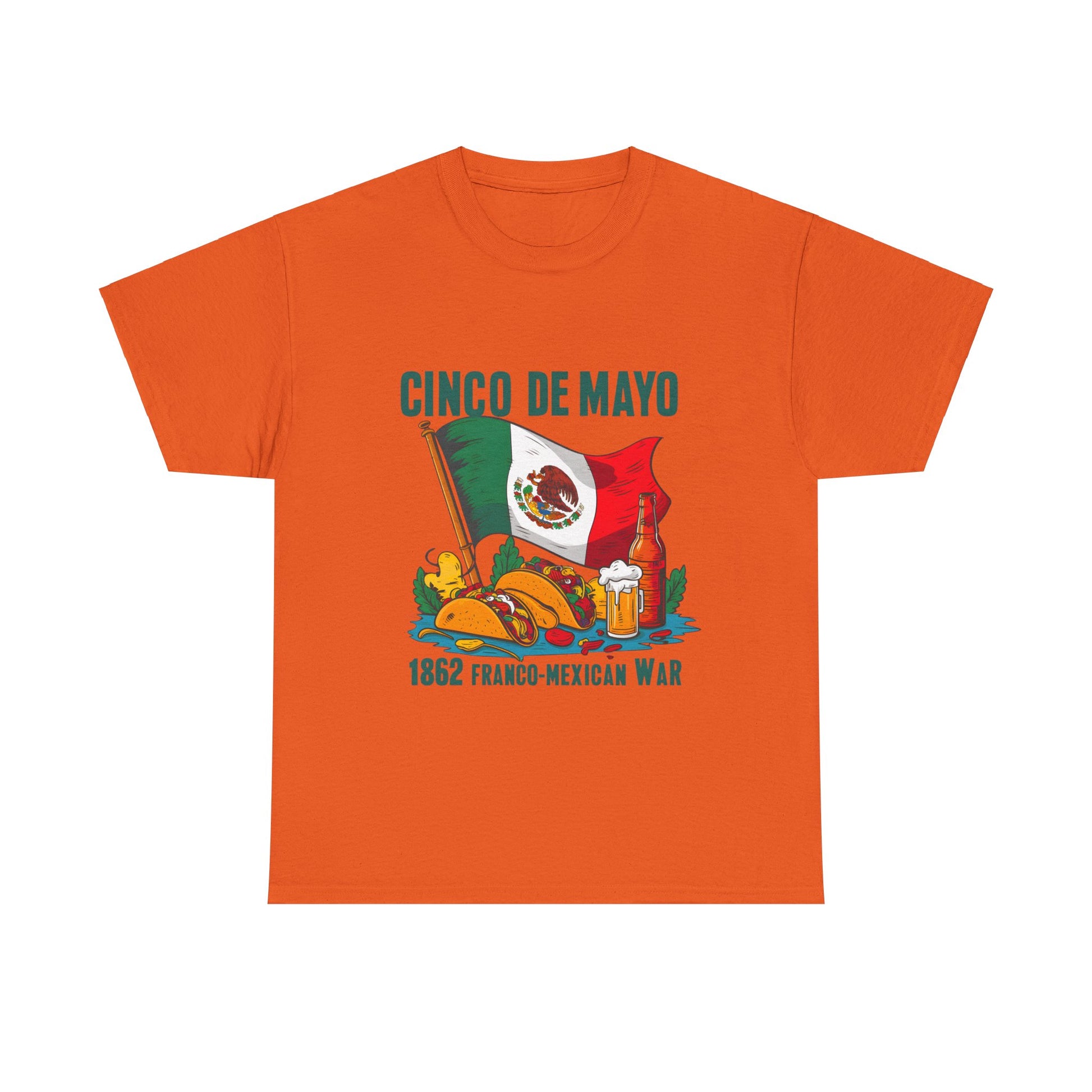 Cinco De Mayo Mexican Independence Day Graphic Unisex Heavy Cotton Tee Cotton Funny Humorous Graphic Soft Premium Unisex Men Women Orange T-shirt Birthday Gift-6
