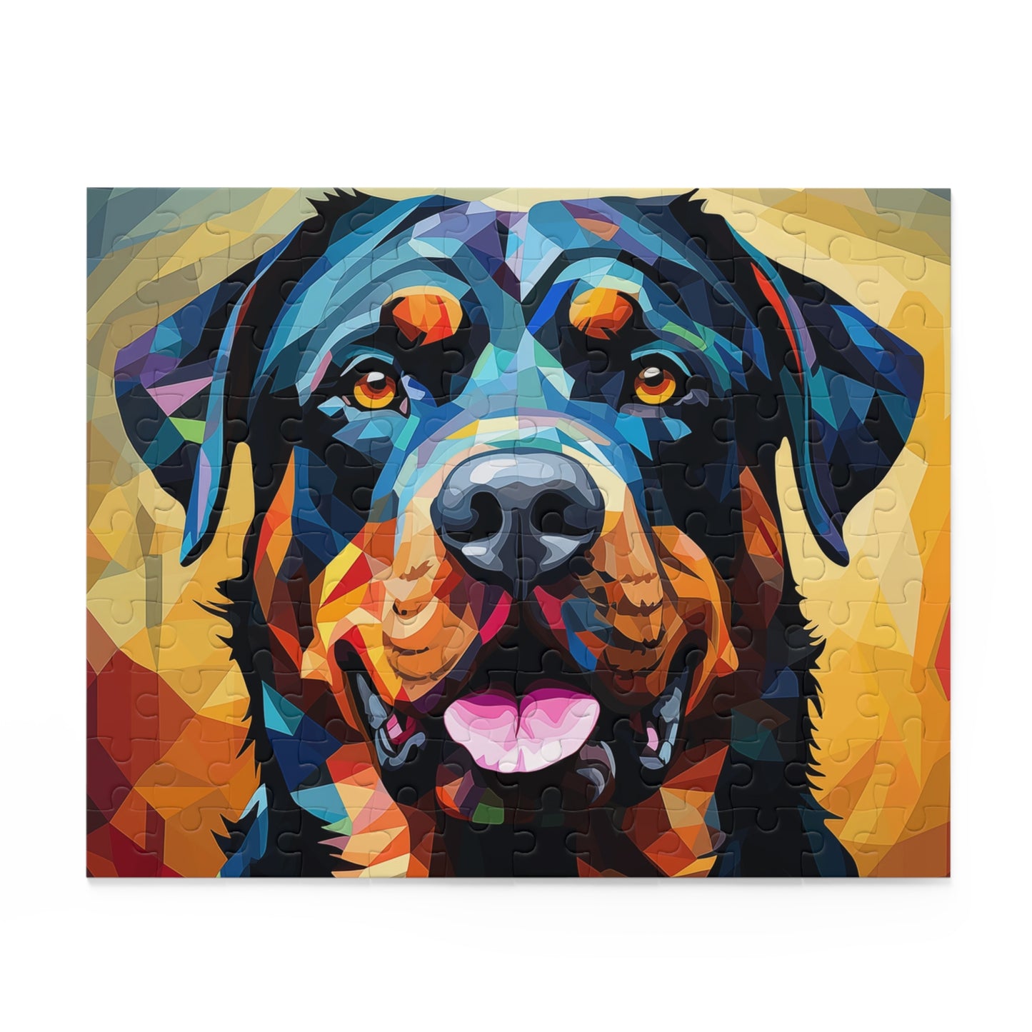 Rottweiler Vibrant Abstract Dog Jigsaw Puzzle Oil Paint Adult Birthday Business Jigsaw Puzzle Gift for Him Funny Humorous Indoor Outdoor Game Gift For Her Online-2