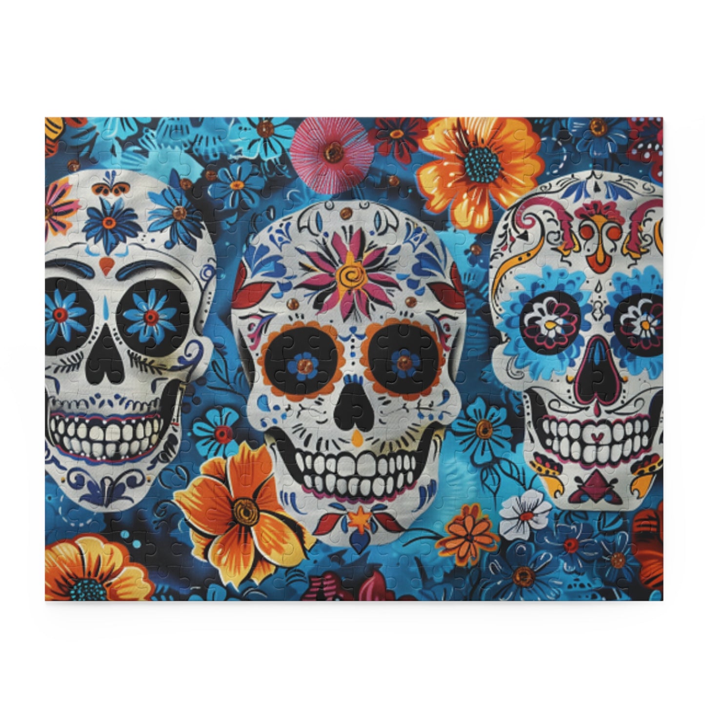 Mexican Art Day of the Dead Día de Muertos Jigsaw Puzzle Adult Birthday Business Jigsaw Puzzle Gift for Him Funny Humorous Indoor Outdoor Game Gift For Her Online-3