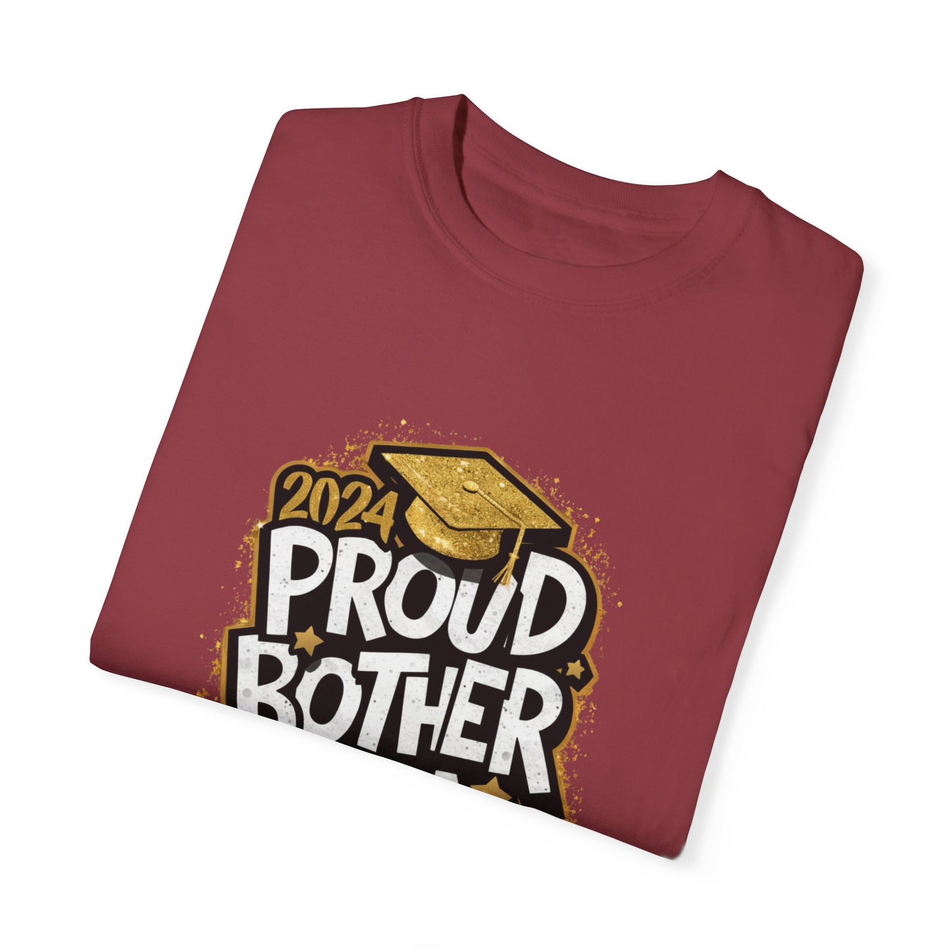 Proud Brother of a 2024 Graduate Unisex Garment-dyed T-shirt Cotton Funny Humorous Graphic Soft Premium Unisex Men Women Chili T-shirt Birthday Gift-35