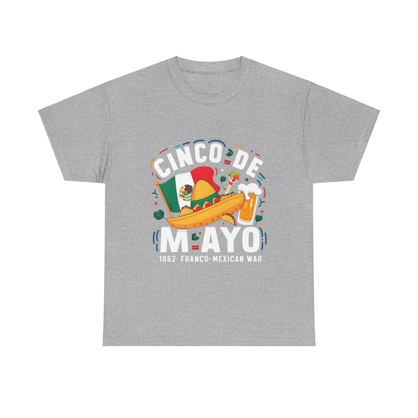 Cinco De Mayo Mexican Independence Day Graphic Unisex Heavy Cotton Tee Cotton Funny Humorous Graphic Soft Premium Unisex Men Women Sport Grey T-shirt Birthday Gift-9