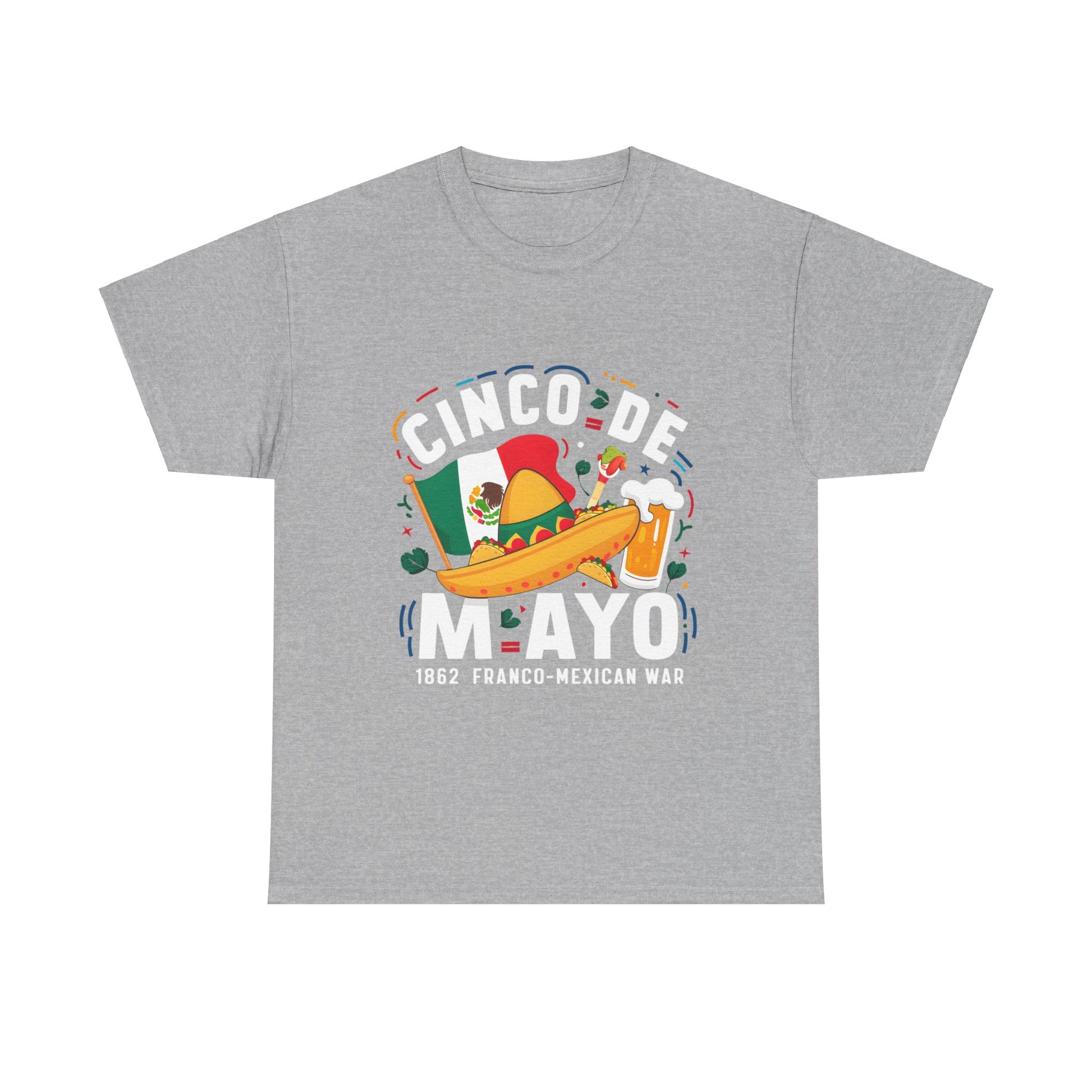 Cinco De Mayo Mexican Independence Day Graphic Unisex Heavy Cotton Tee Cotton Funny Humorous Graphic Soft Premium Unisex Men Women Sport Grey T-shirt Birthday Gift-9