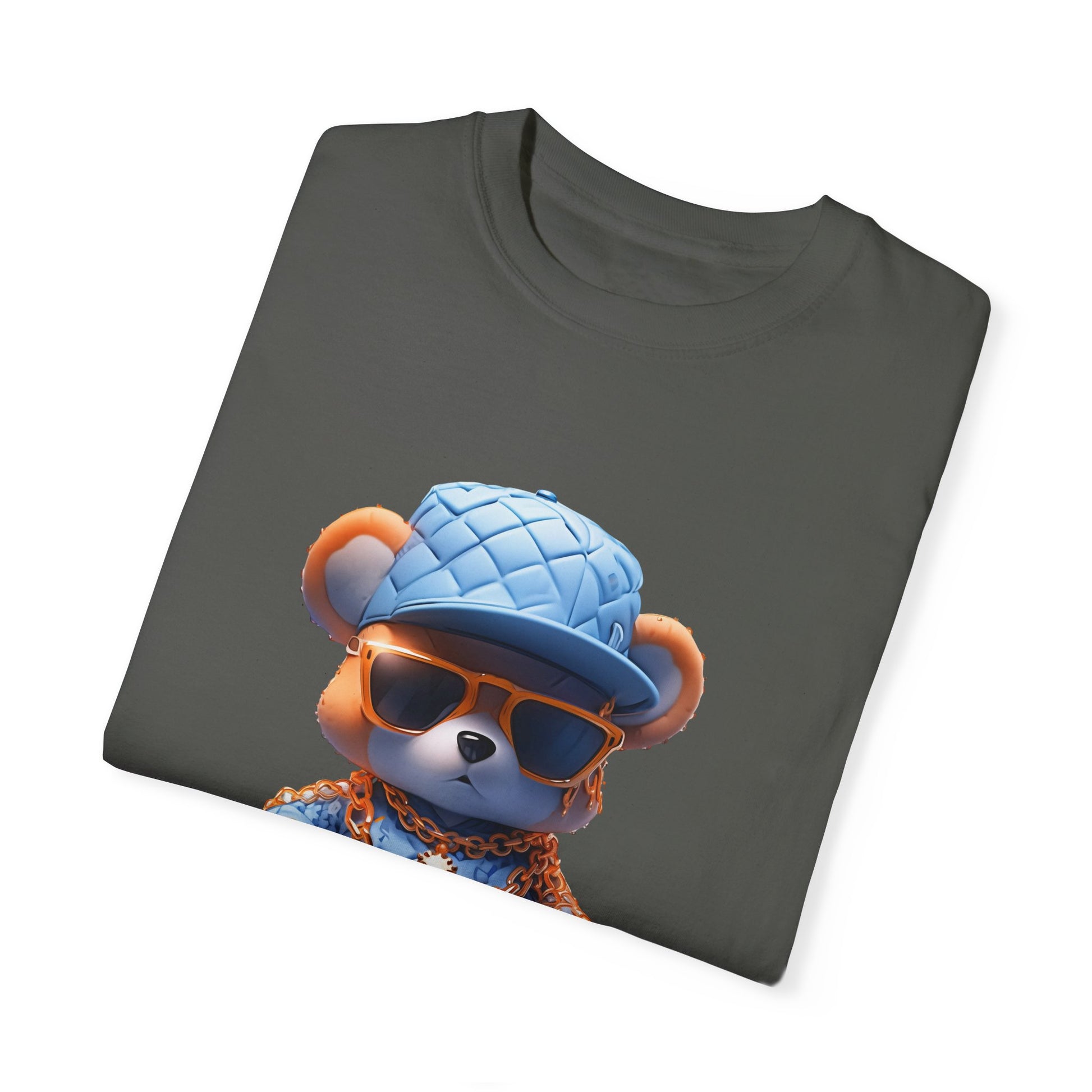 Hip Hop Teddy Bear Graphic Unisex Garment-dyed T-shirt Cotton Funny Humorous Graphic Soft Premium Unisex Men Women Pepper T-shirt Birthday Gift-50