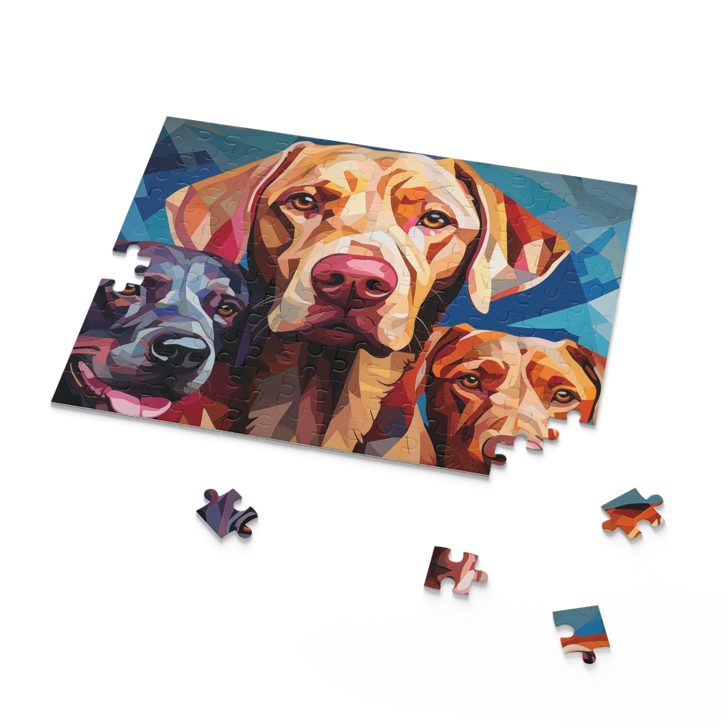 Labrador Dog Abstract Vibrant Jigsaw Puzzle for Boys, Girls, Kids Adult Birthday Business Jigsaw Puzzle Gift for Him Funny Humorous Indoor Outdoor Game Gift For Her Online-7