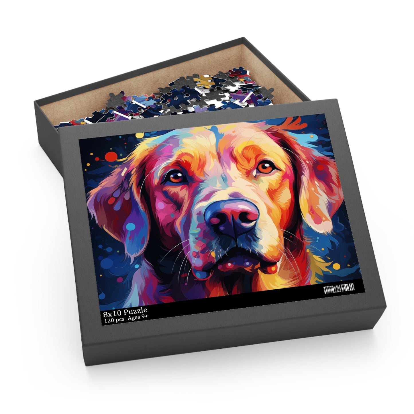 Labrador Dog Retriever Watercolor Abstract Jigsaw Puzzle for Girls, Boys, Kids Adult Birthday Business Jigsaw Puzzle Gift for Him Funny Humorous Indoor Outdoor Game Gift For Her Online-6