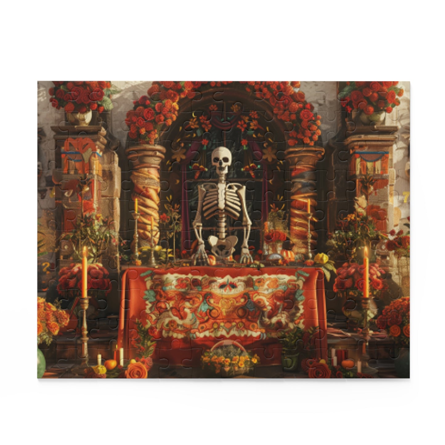 Mexican Art Day of the Dead Día de Muertos Jigsaw Puzzle Adult Birthday Business Jigsaw Puzzle Gift for Him Funny Humorous Indoor Outdoor Game Gift For Her Online-2