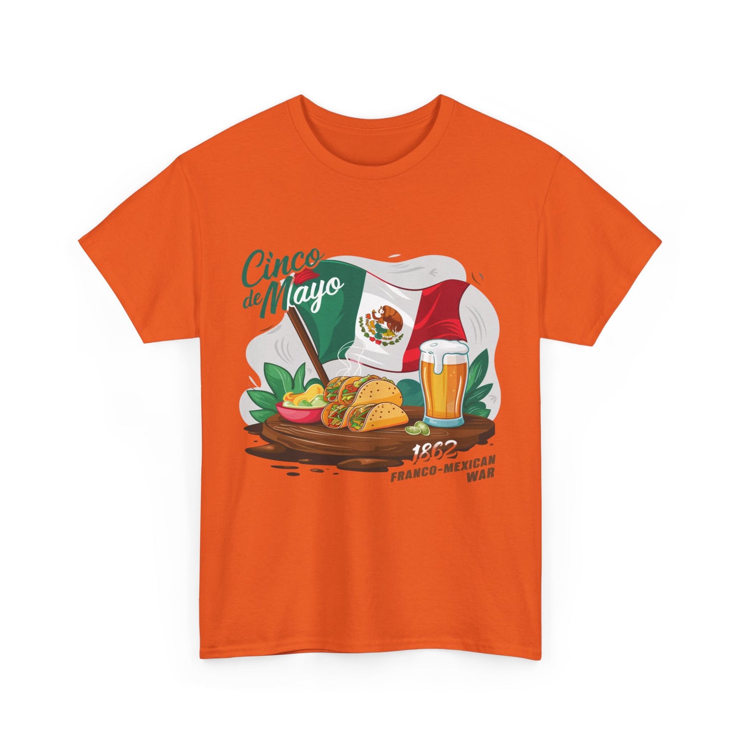 Cinco De Mayo Mexican Independence Day Graphic Unisex Heavy Cotton Tee Cotton Funny Humorous Graphic Soft Premium Unisex Men Women Orange T-shirt Birthday Gift-30