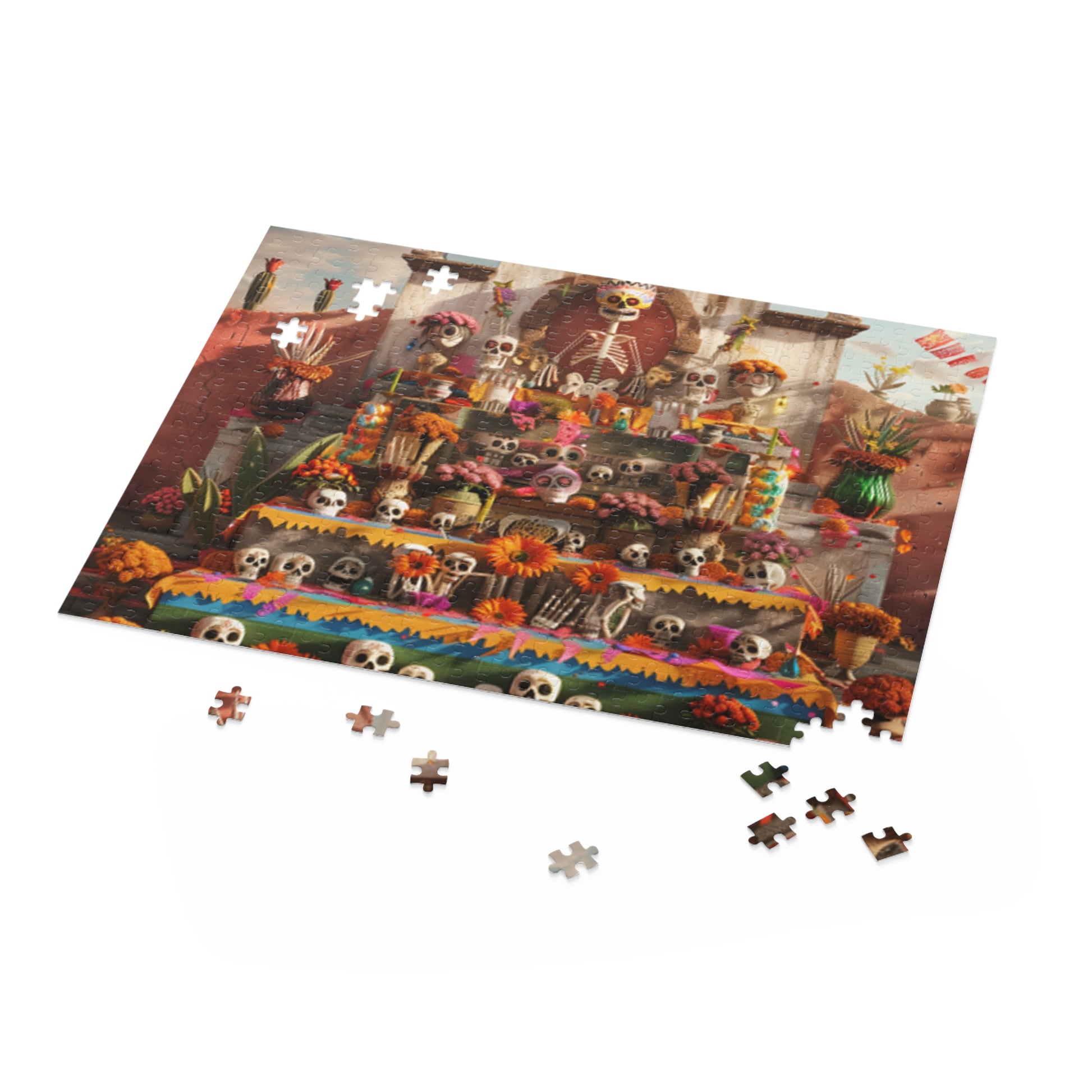 Mexican Art Day of the Dead Día de Muertos Jigsaw Puzzle Adult Birthday Business Jigsaw Puzzle Gift for Him Funny Humorous Indoor Outdoor Game Gift For Her Online-5