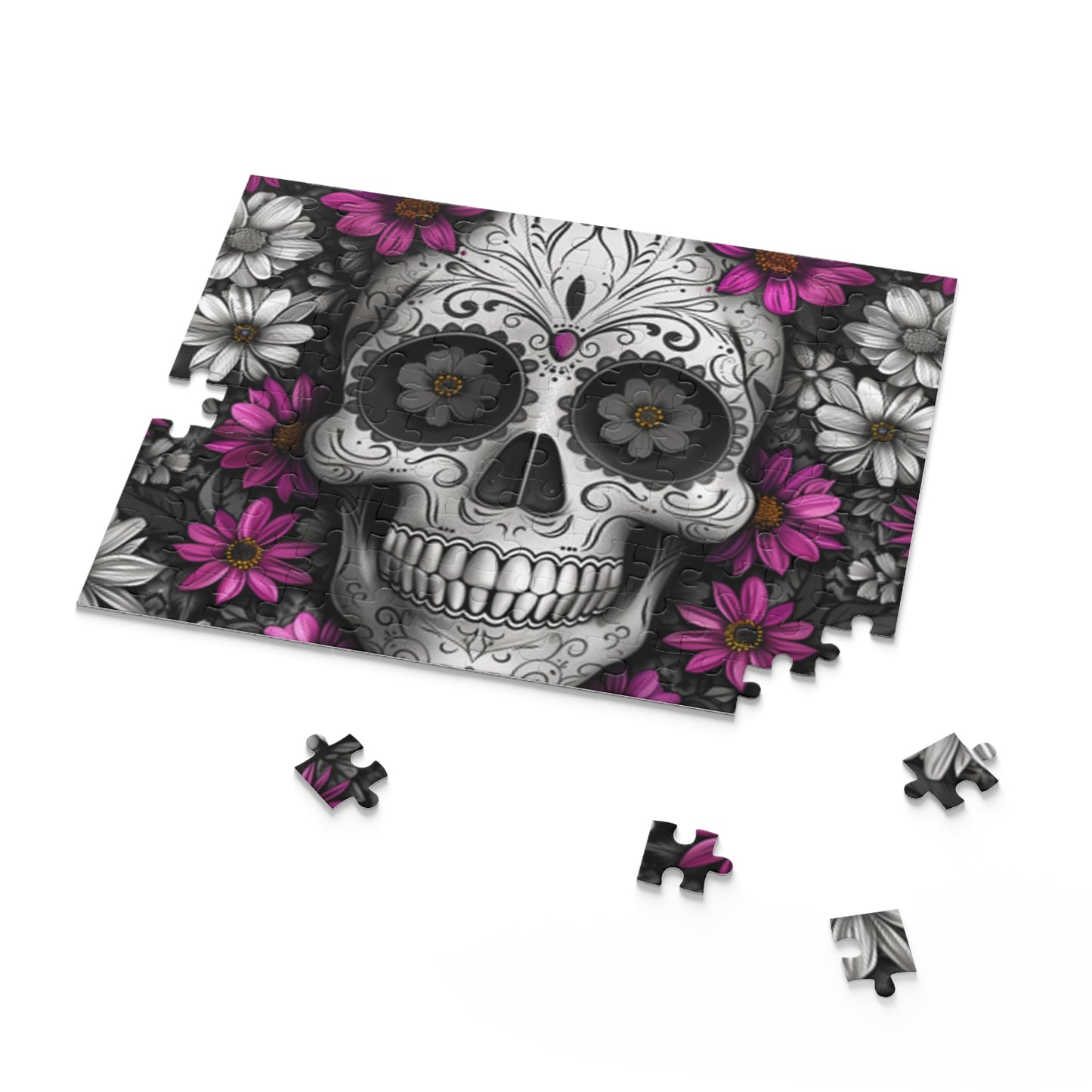 Mexican Art Day of the Dead Día de Muertos Jigsaw Puzzle Adult Birthday Business Jigsaw Puzzle Gift for Him Funny Humorous Indoor Outdoor Game Gift For Her Online-7