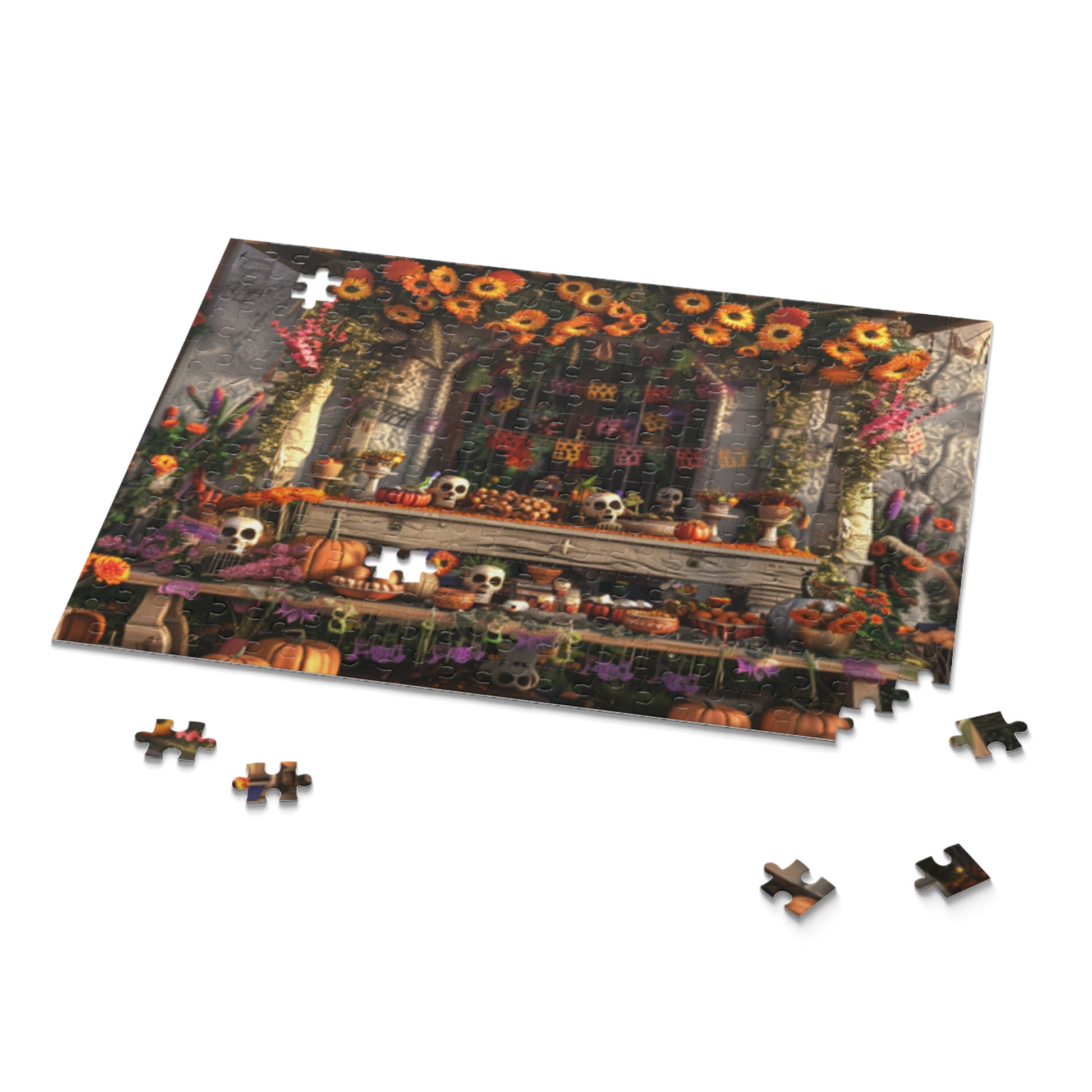 Mexican Art Day of the Dead Día de Muertos Jigsaw Puzzle Adult Birthday Business Jigsaw Puzzle Gift for Him Funny Humorous Indoor Outdoor Game Gift For Her Online-9