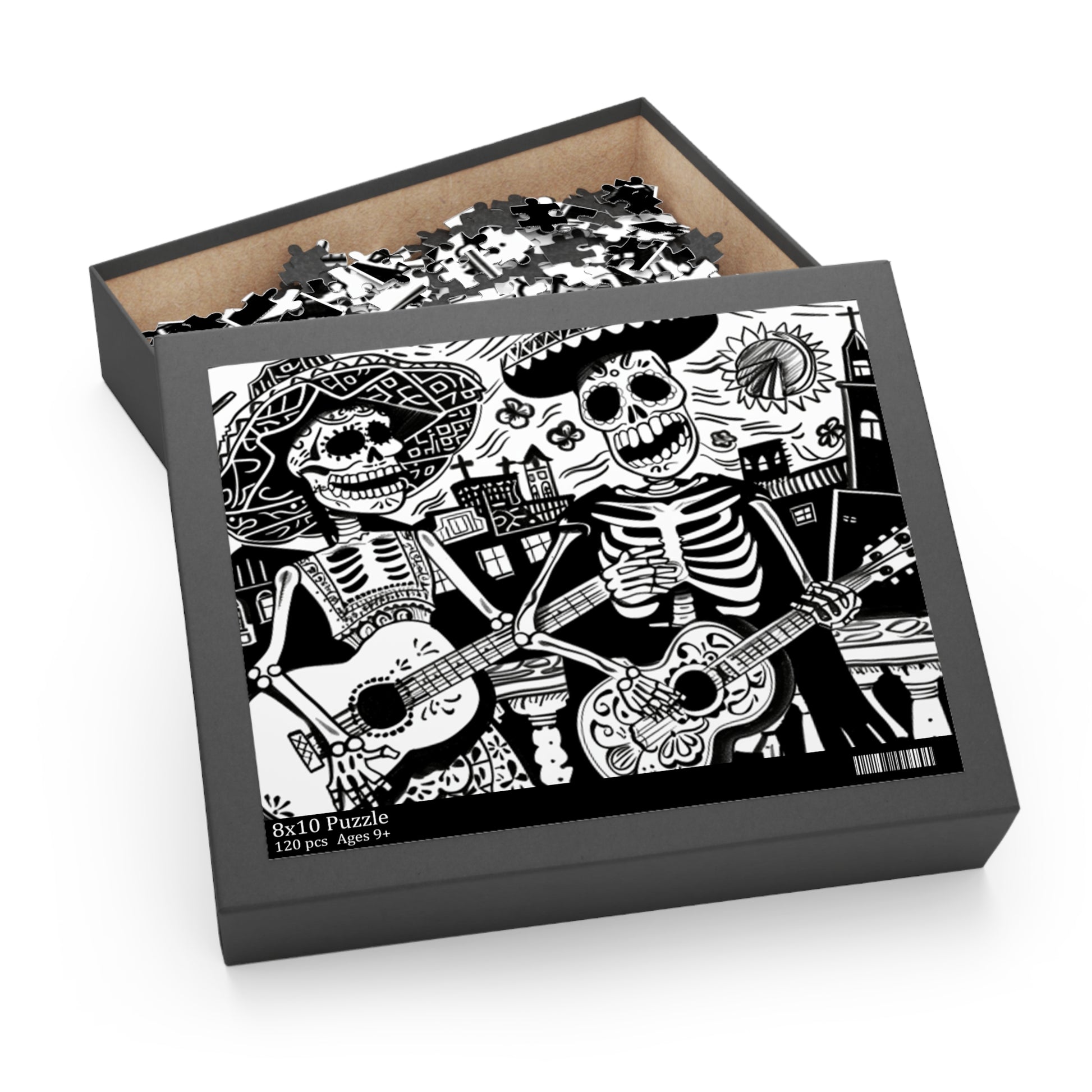 Mexican Art Day of the Dead Día de Muertos Jigsaw Puzzle Adult Birthday Business Jigsaw Puzzle Gift for Him Funny Humorous Indoor Outdoor Game Gift For Her Online-6