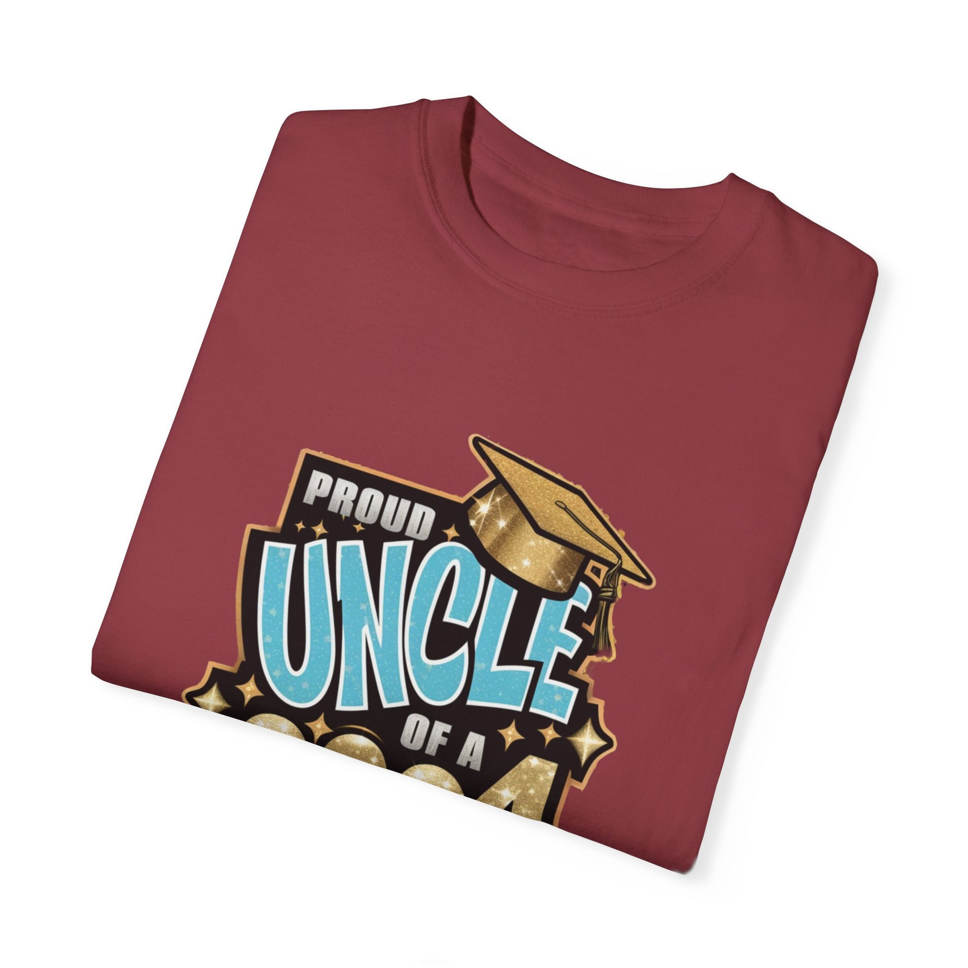 Proud Uncle of a 2024 Graduate Unisex Garment-dyed T-shirt Cotton Funny Humorous Graphic Soft Premium Unisex Men Women Chili T-shirt Birthday Gift-35