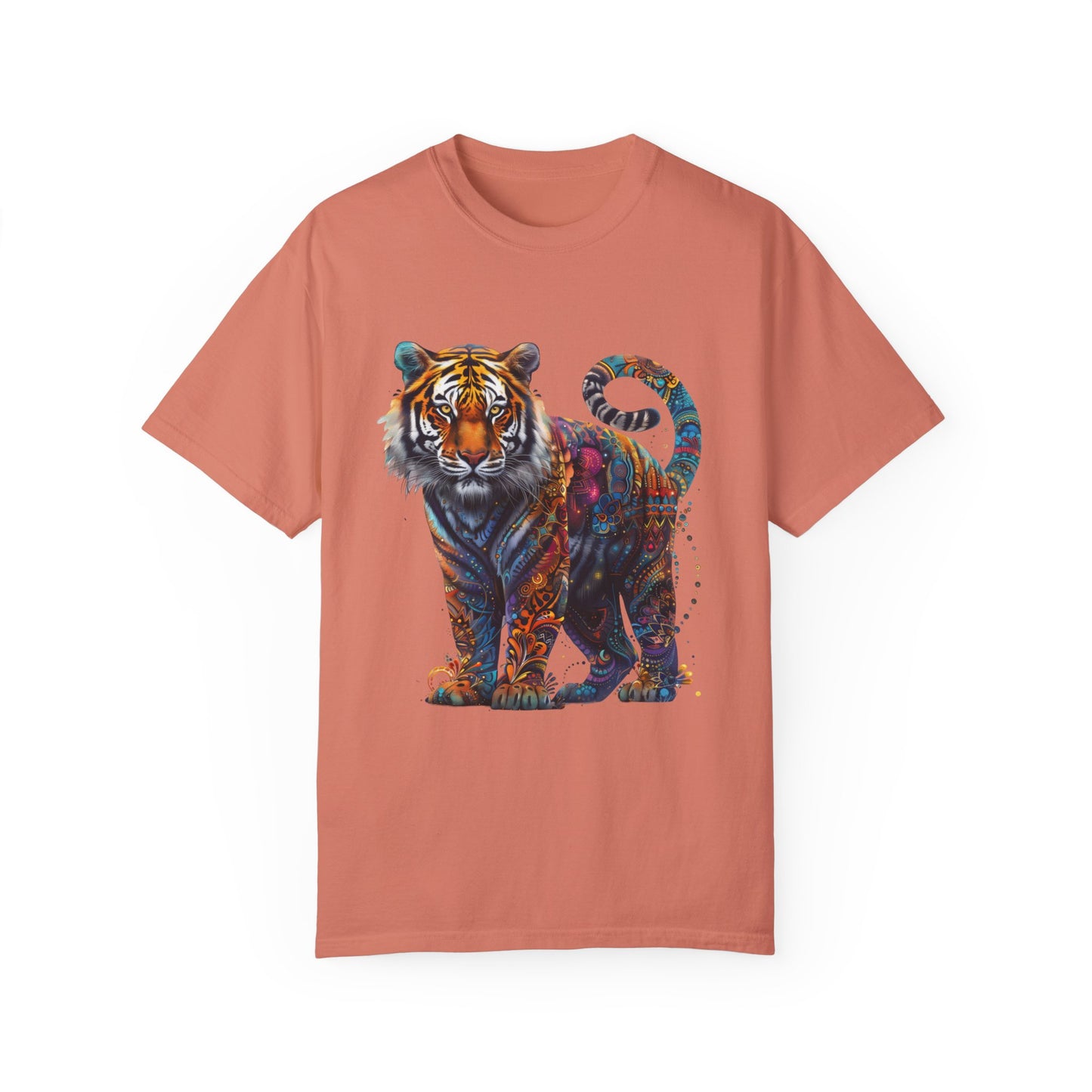 Lion Head Cool Graphic Design Novelty Unisex Garment-dyed T-shirt Cotton Funny Humorous Graphic Soft Premium Unisex Men Women Terracotta T-shirt Birthday Gift-14