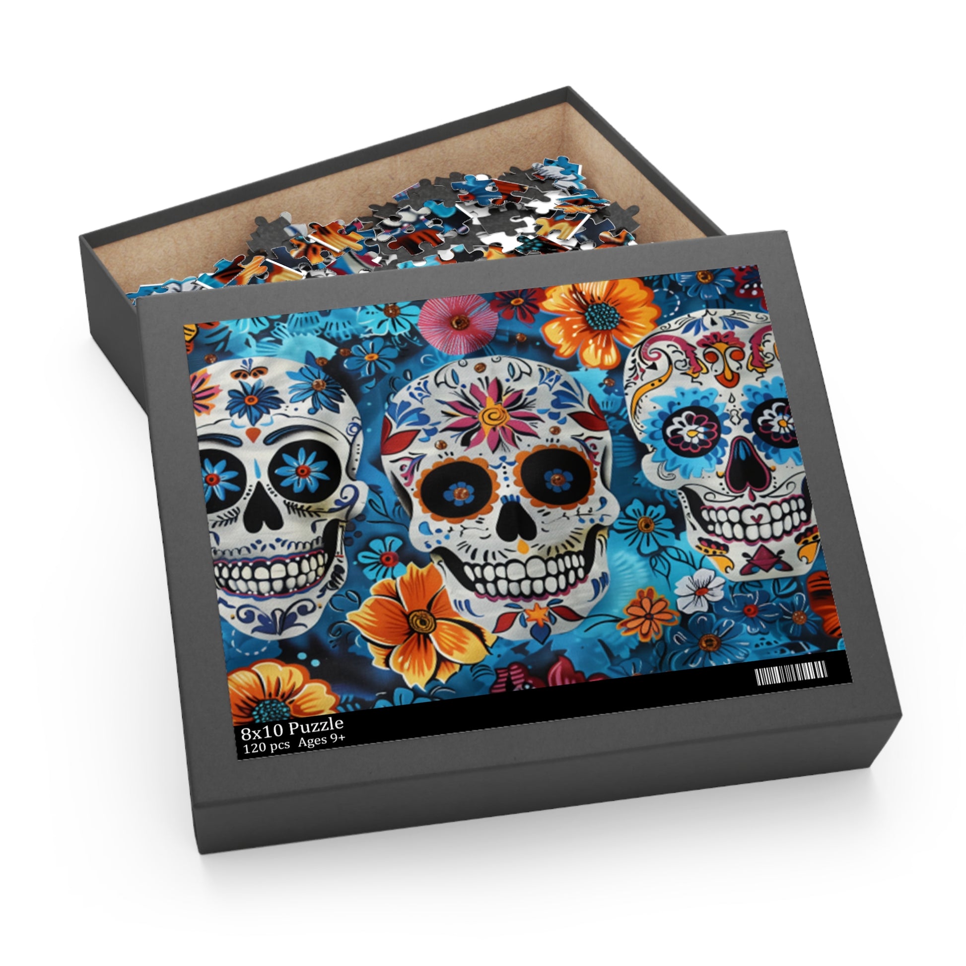 Mexican Art Day of the Dead Día de Muertos Jigsaw Puzzle Adult Birthday Business Jigsaw Puzzle Gift for Him Funny Humorous Indoor Outdoor Game Gift For Her Online-6