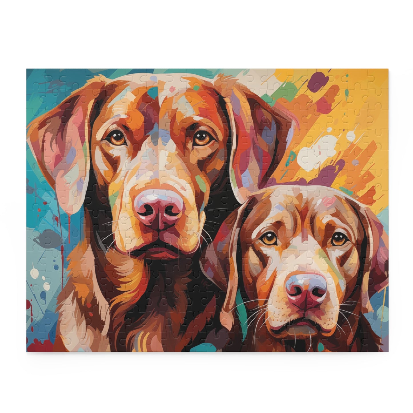 Labrador Abstract Watercolor Dog Jigsaw Puzzle for Boys, Girls, Kids Adult Birthday Business Jigsaw Puzzle Gift for Him Funny Humorous Indoor Outdoor Game Gift For Her Online-3