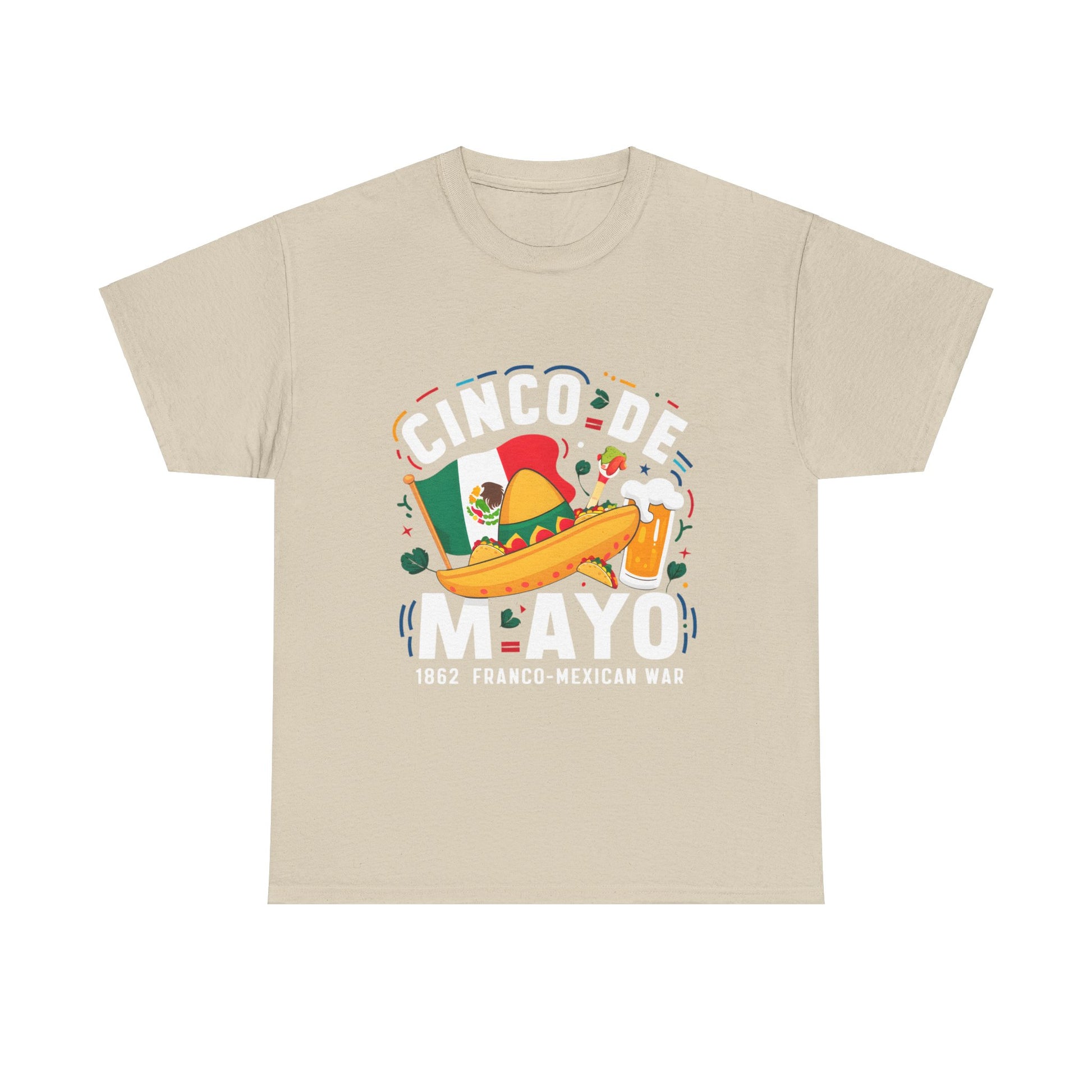 Cinco De Mayo Mexican Independence Day Graphic Unisex Heavy Cotton Tee Cotton Funny Humorous Graphic Soft Premium Unisex Men Women Sand T-shirt Birthday Gift-8