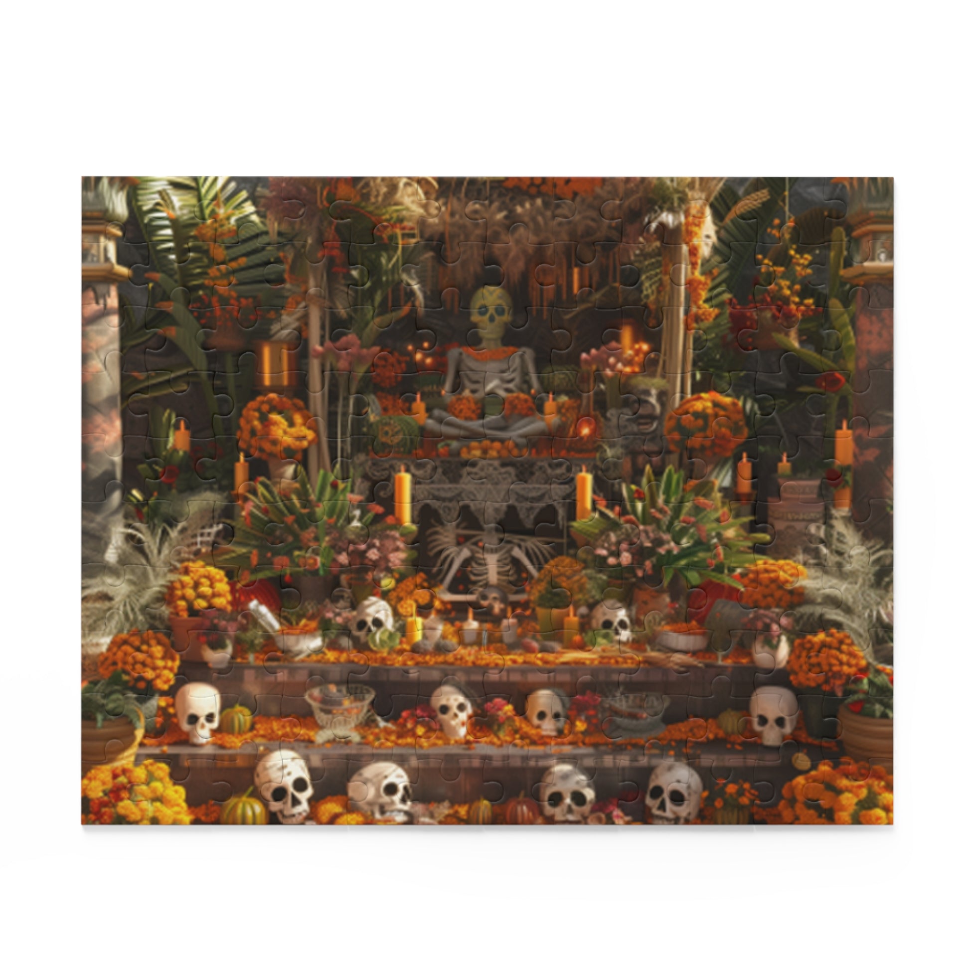 Mexican Art Day of the Dead Día de Muertos Jigsaw Puzzle Adult Birthday Business Jigsaw Puzzle Gift for Him Funny Humorous Indoor Outdoor Game Gift For Her Online-2