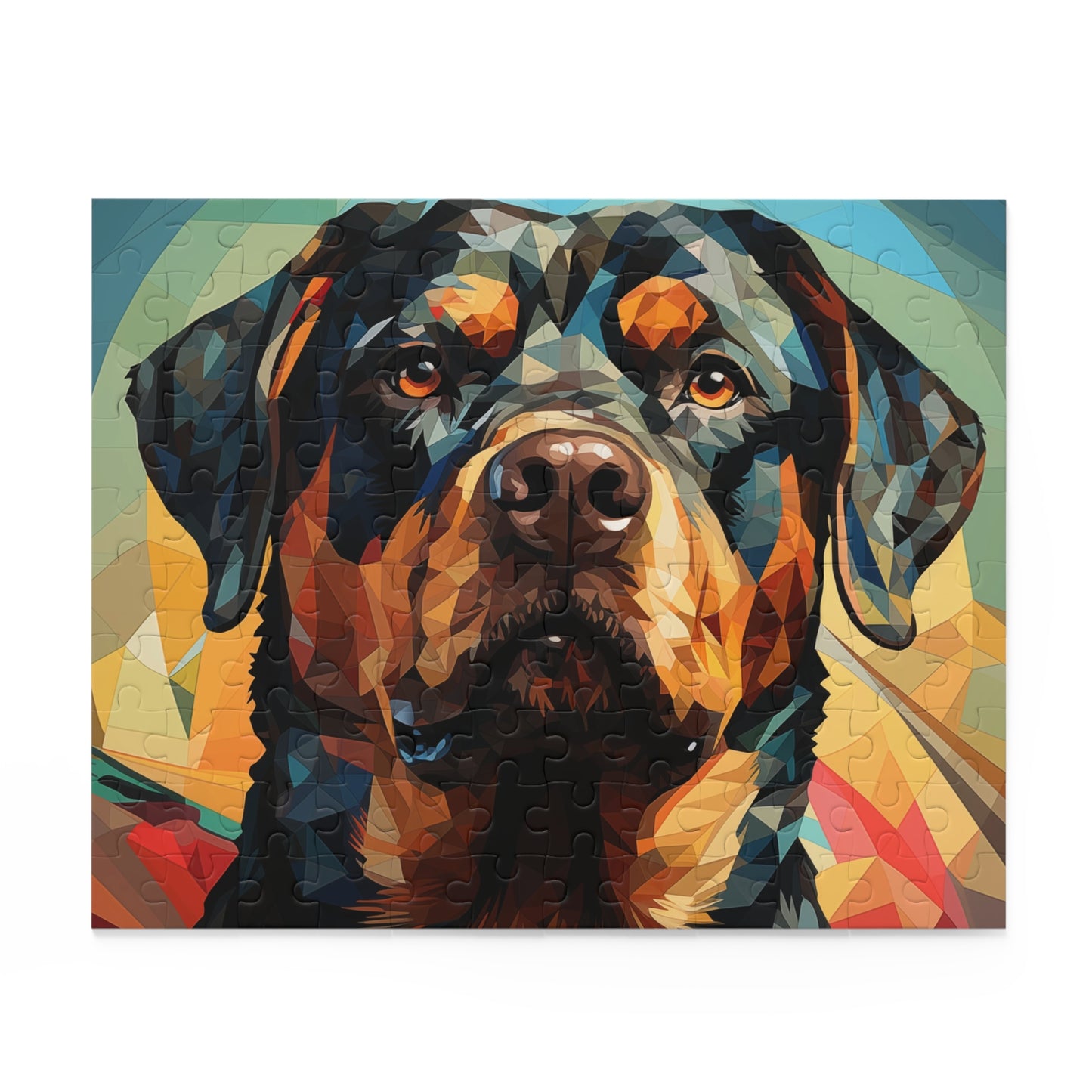 Rottweiler Dog Abstract Watercolor Jigsaw Puzzle Adult Birthday Business Jigsaw Puzzle Gift for Him Funny Humorous Indoor Outdoor Game Gift For Her Online-2